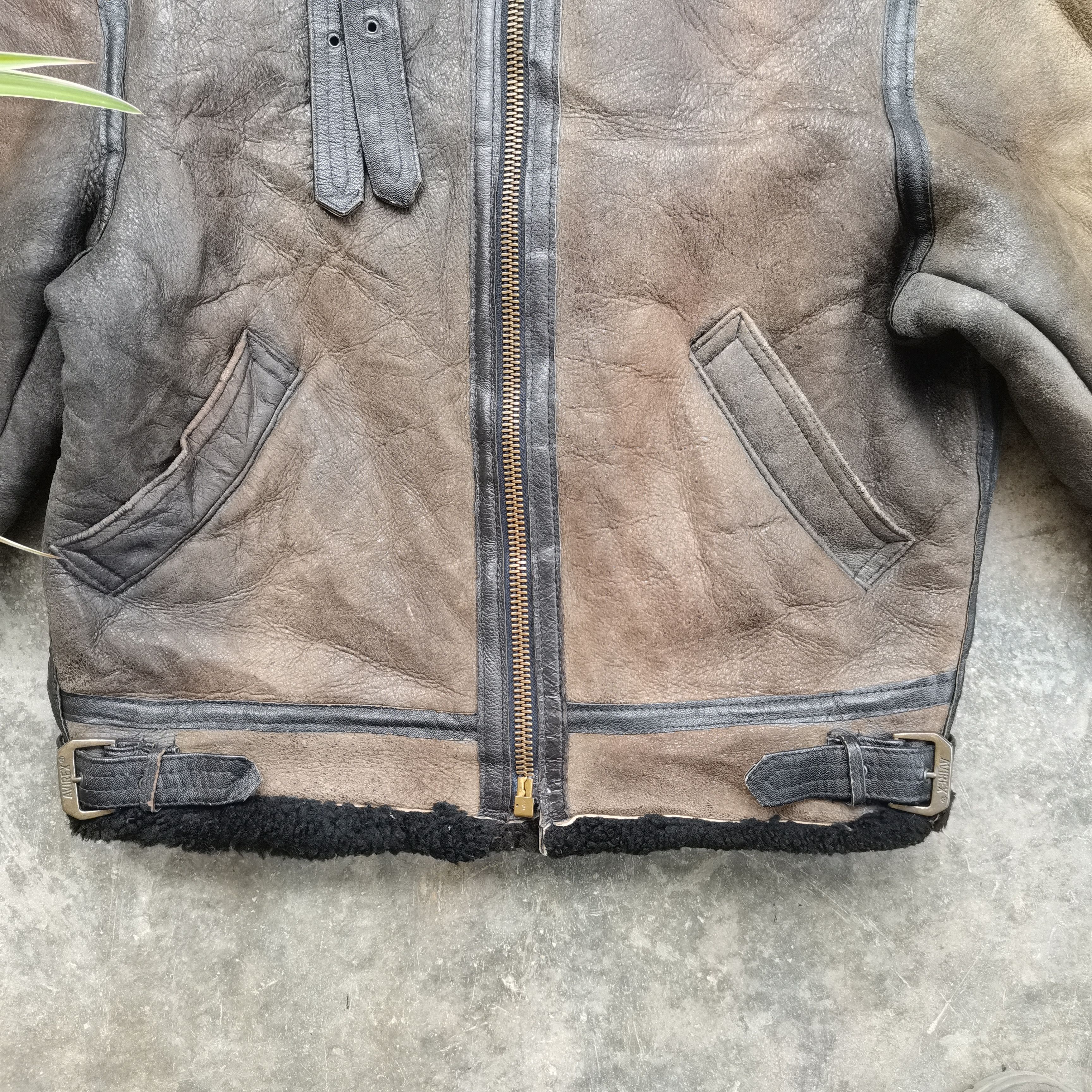 Avirex Vtg🔥1986 AVIREX LTD LEATHER TYPE B3 U.S.A.F FLIGHT JACKET Size US XL / EU 56 / 4 - 4 Thumbnail