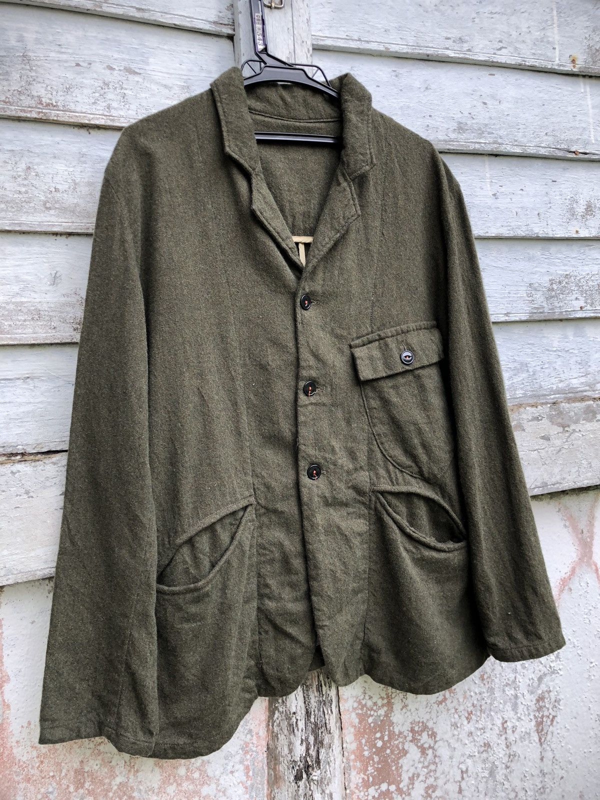 Hiroshi Kato × Japanese Brand × KATO Kato Tool Project Green Olive Lite Wool Jacket Size US L / EU 52-54 / 3 - 3 Thumbnail