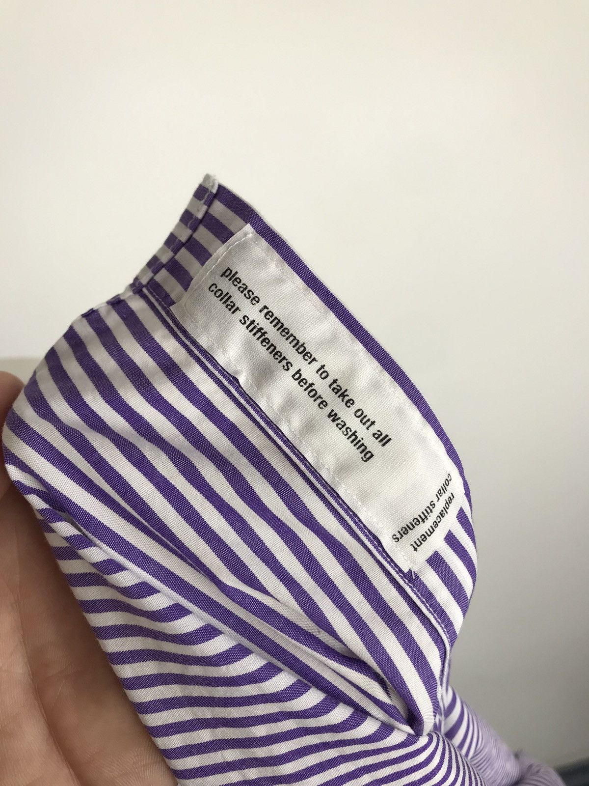Baldessarini × Vintage Baldessarini Stripped Long Sleeve Purple Shirt Size US XL / EU 56 / 4 - 7 Thumbnail