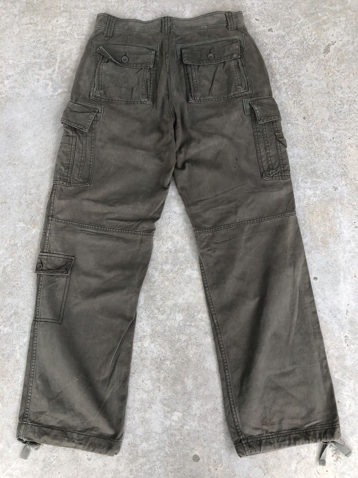 UNIONBAY japanese unionbay cargo pants tactical multipocket green Size US 33 - 2 Thumbnail