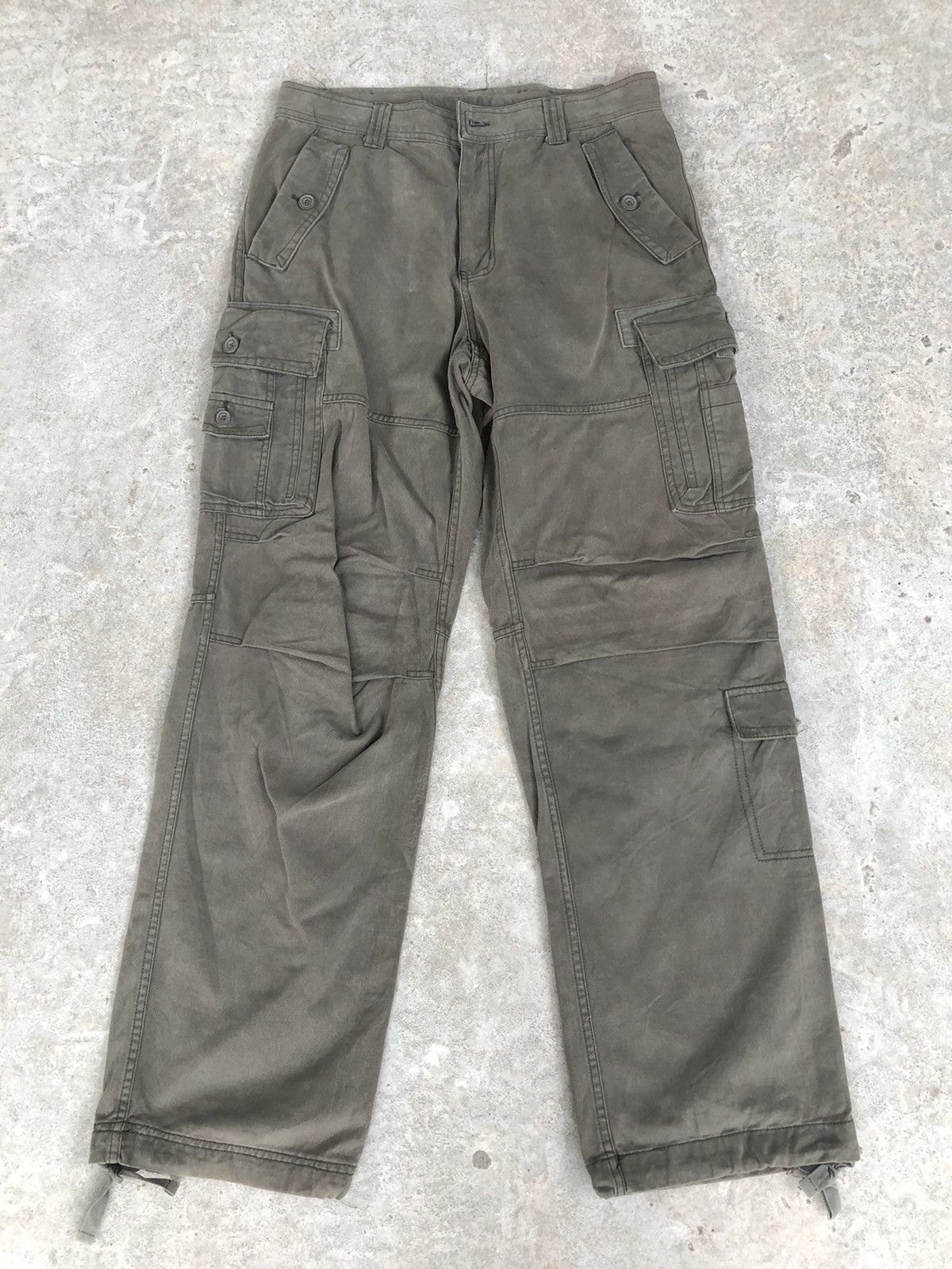 UNIONBAY japanese unionbay cargo pants tactical multipocket green Size US 33 - 1 Thumbnail