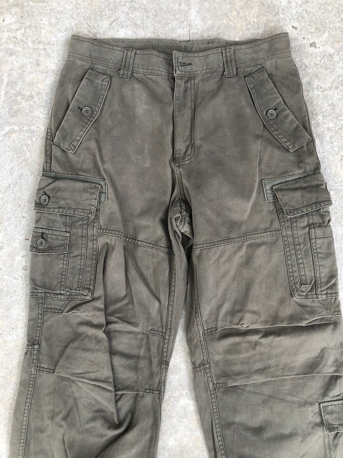 UNIONBAY japanese unionbay cargo pants tactical multipocket green Size US 33 - 3 Thumbnail