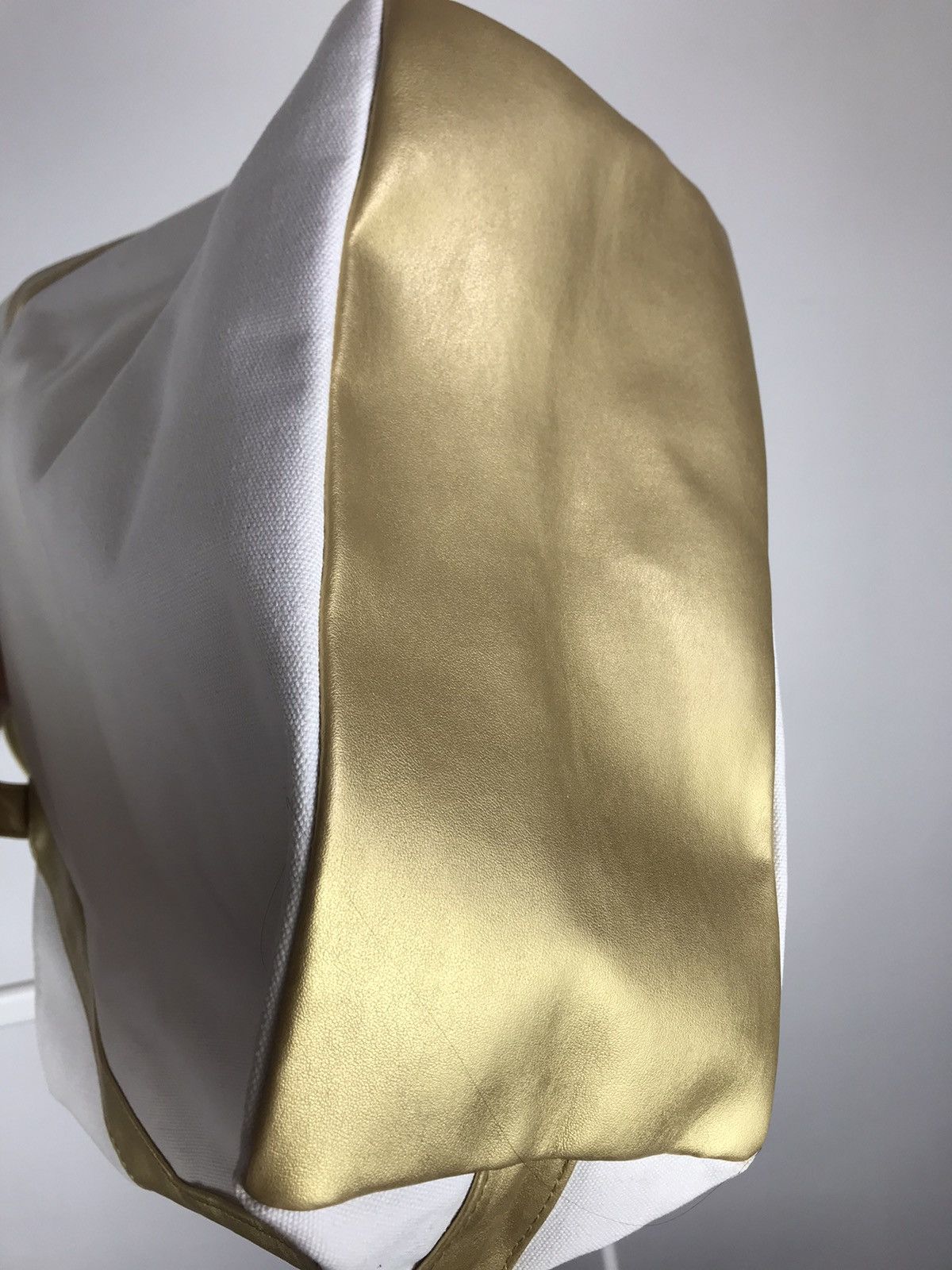 Vintage × Yves Saint Laurent Vintage Yves Saint Laurent Parfums Big Logo Canvas Tote Bag Size ONE SIZE - 6 Thumbnail