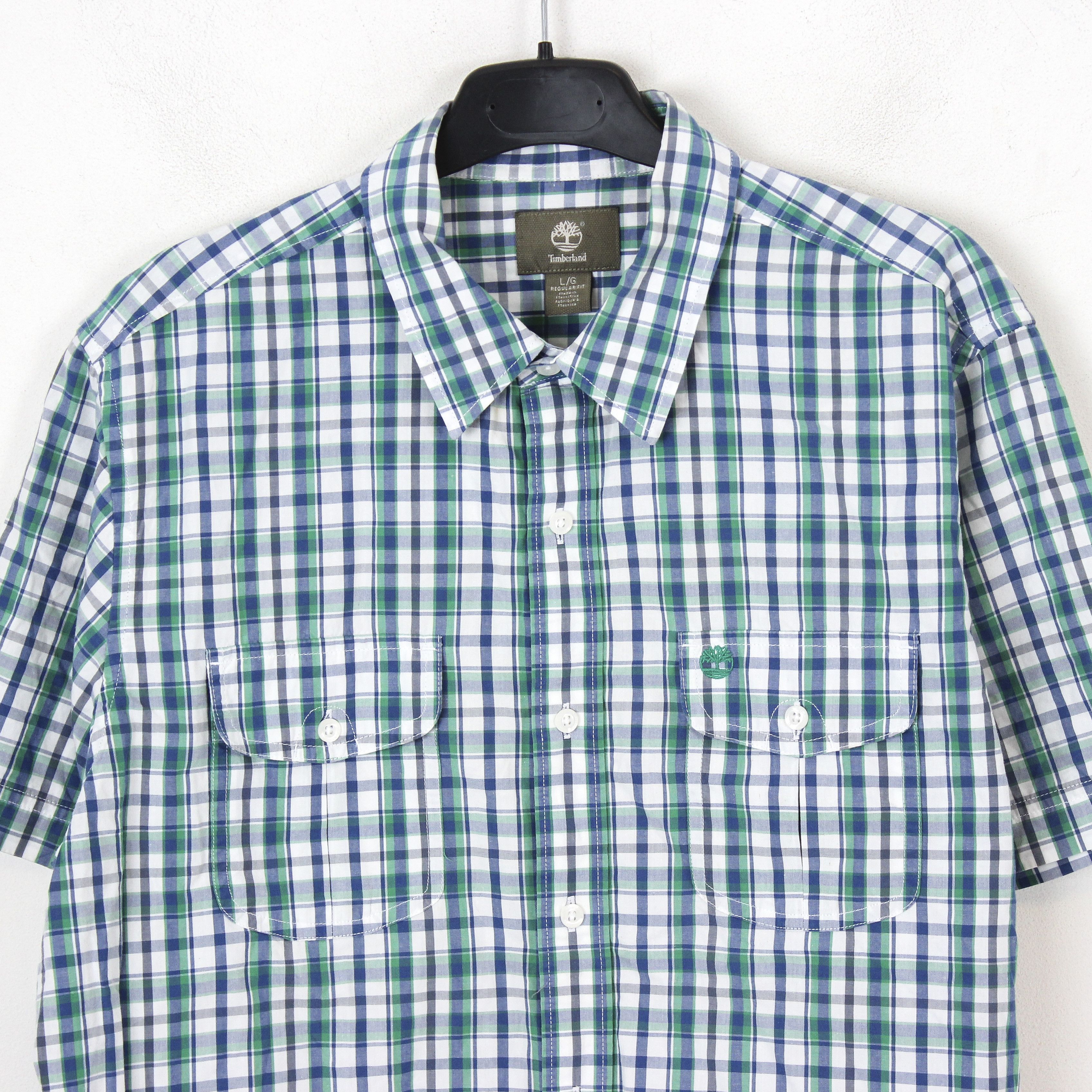 Timberland Regular Fit Shirt Plaid Check Tartan Short Sleeved Multi Top Size US L / EU 52-54 / 3 - 3 Thumbnail