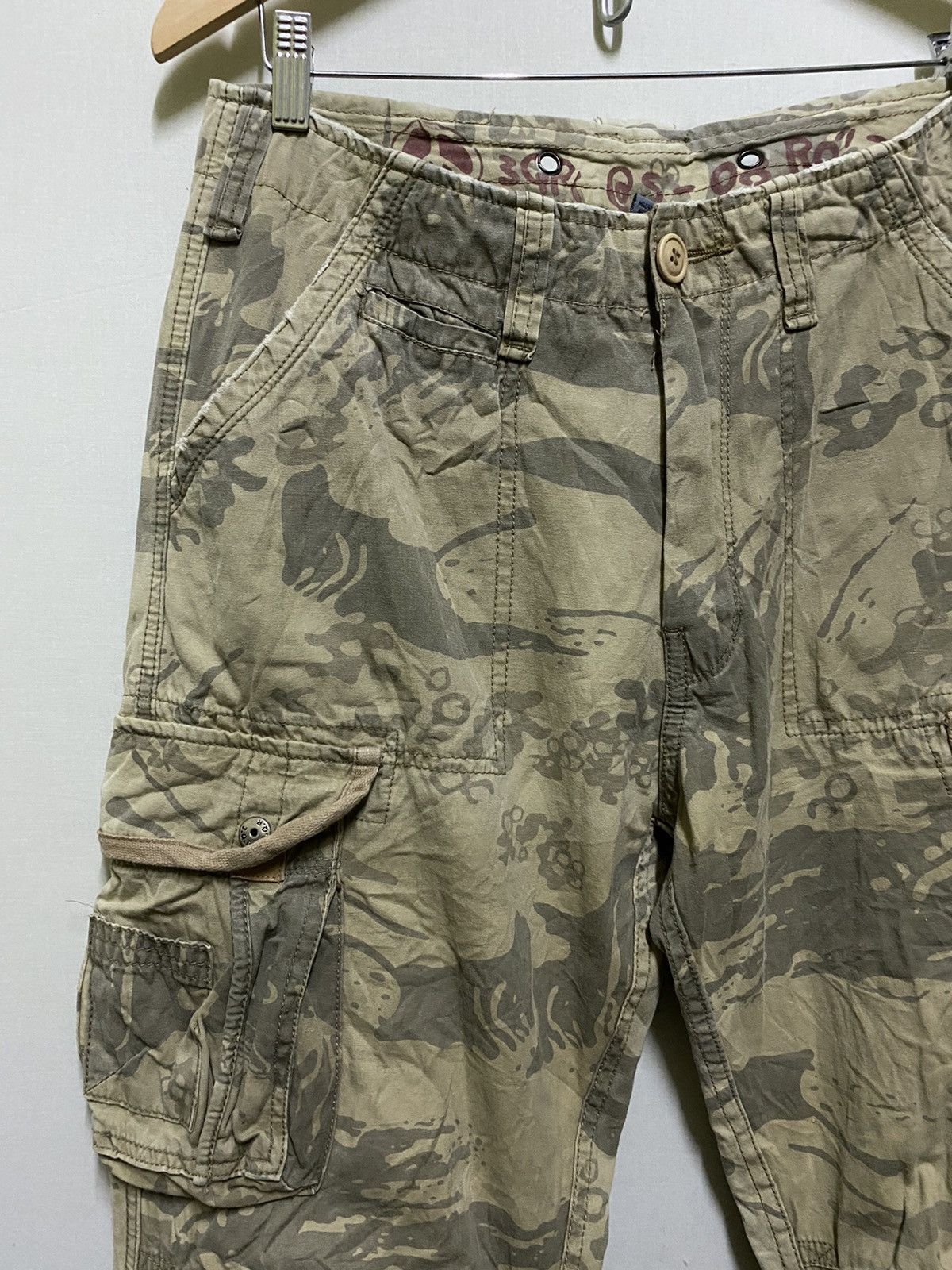 Designer × Japanese Brand 3QR JEANS Cargo Pants Real Tree Size US 31 - 2 Thumbnail