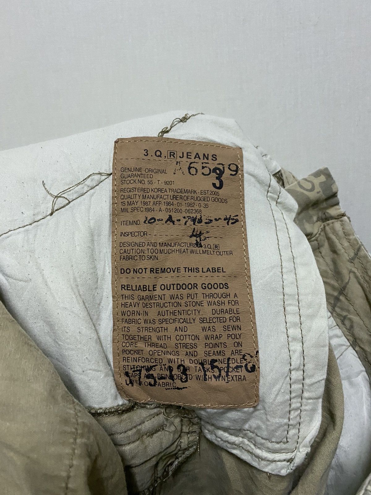 Designer × Japanese Brand 3QR JEANS Cargo Pants Real Tree Size US 31 - 9 Thumbnail