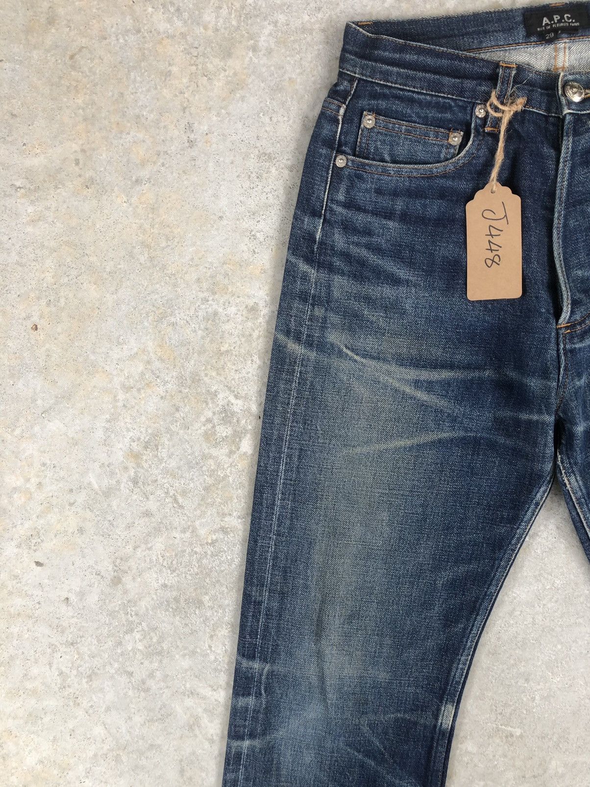 A.P.C. A.P.C Selvedge Distressed Jeans Made in japan Size US 28 / EU 44 - 4 Thumbnail
