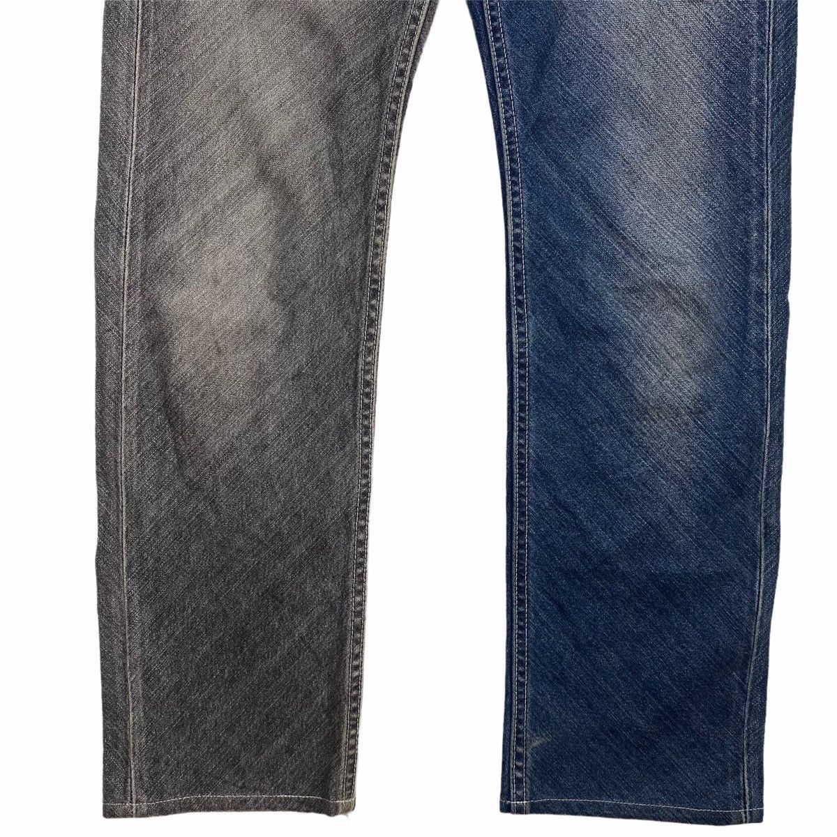 20471120 2000s Alexander Lee Chang - Front Flap Split Denim Pants Size US 29 - 6 Thumbnail