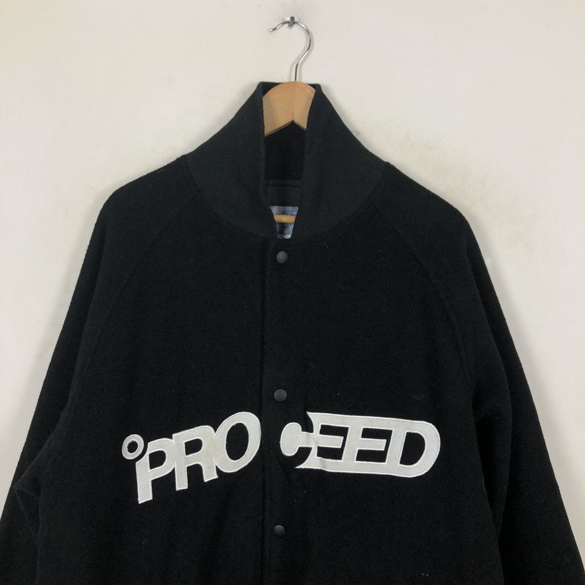 Japanese Brand PROEED VARSITY JACKET BIG LOGO EMBROIDERY Size US XL / EU 56 / 4 - 4 Thumbnail