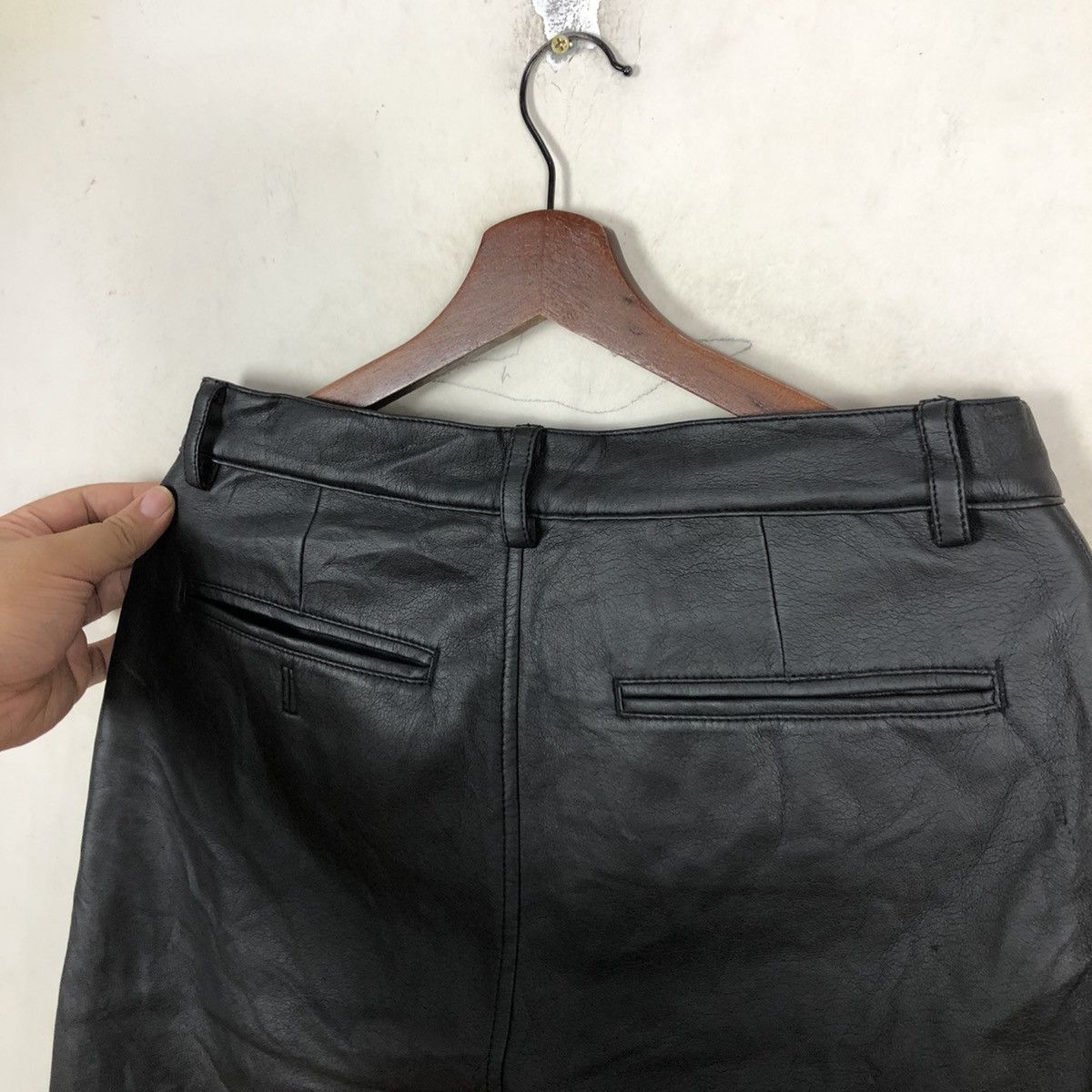 Japanese Brand SOFT LEATHER PANTS GL HEART Size US 32 / EU 48 - 6 Thumbnail