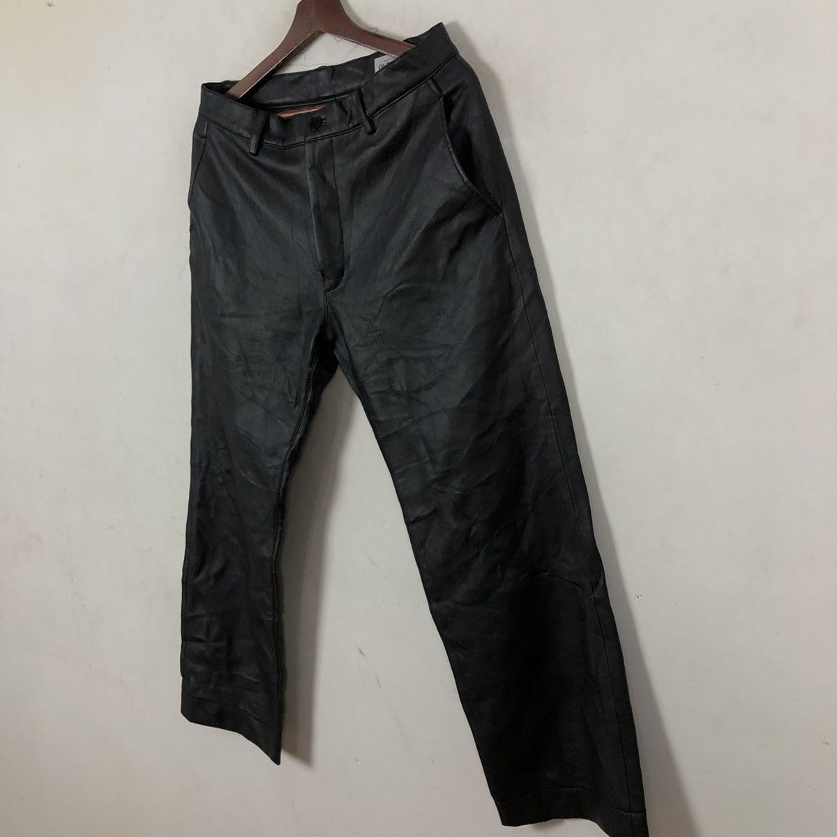 Japanese Brand SOFT LEATHER PANTS GL HEART Size US 32 / EU 48 - 2 Thumbnail