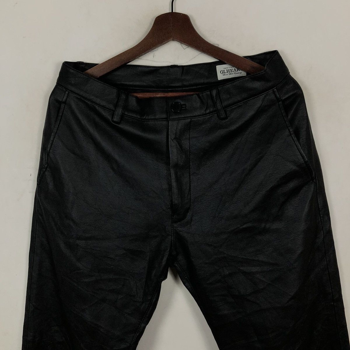 Japanese Brand SOFT LEATHER PANTS GL HEART Size US 32 / EU 48 - 3 Thumbnail