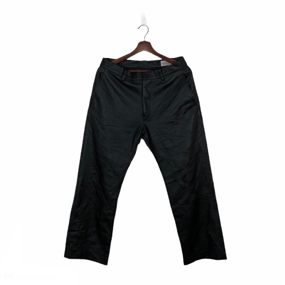 Japanese Brand SOFT LEATHER PANTS GL HEART Size US 32 / EU 48 - 1 Thumbnail