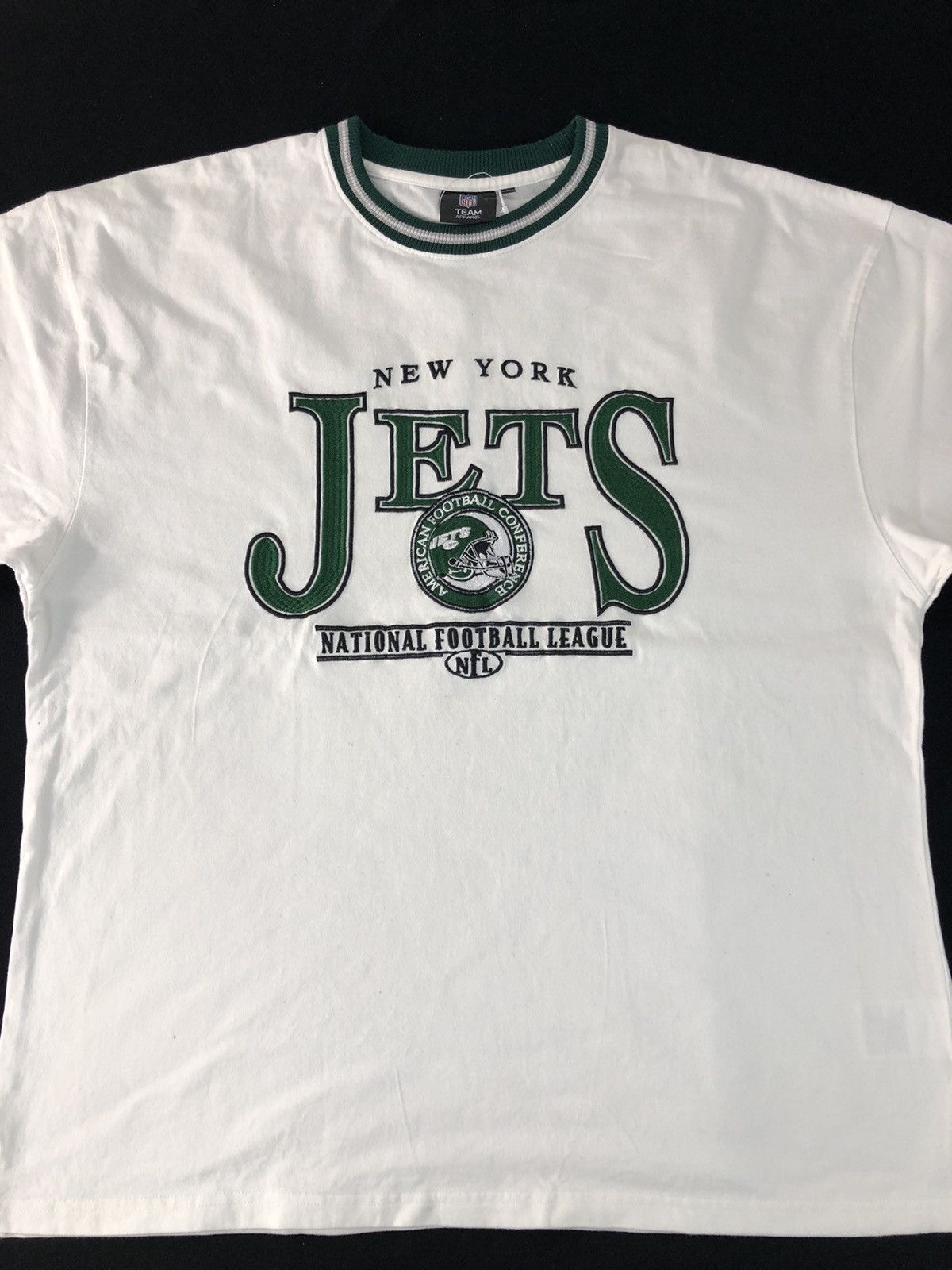 NFL NFL Team Apparel New York Jets Spell Out Embroidery Logo Size US XL / EU 56 / 4 - 3 Thumbnail