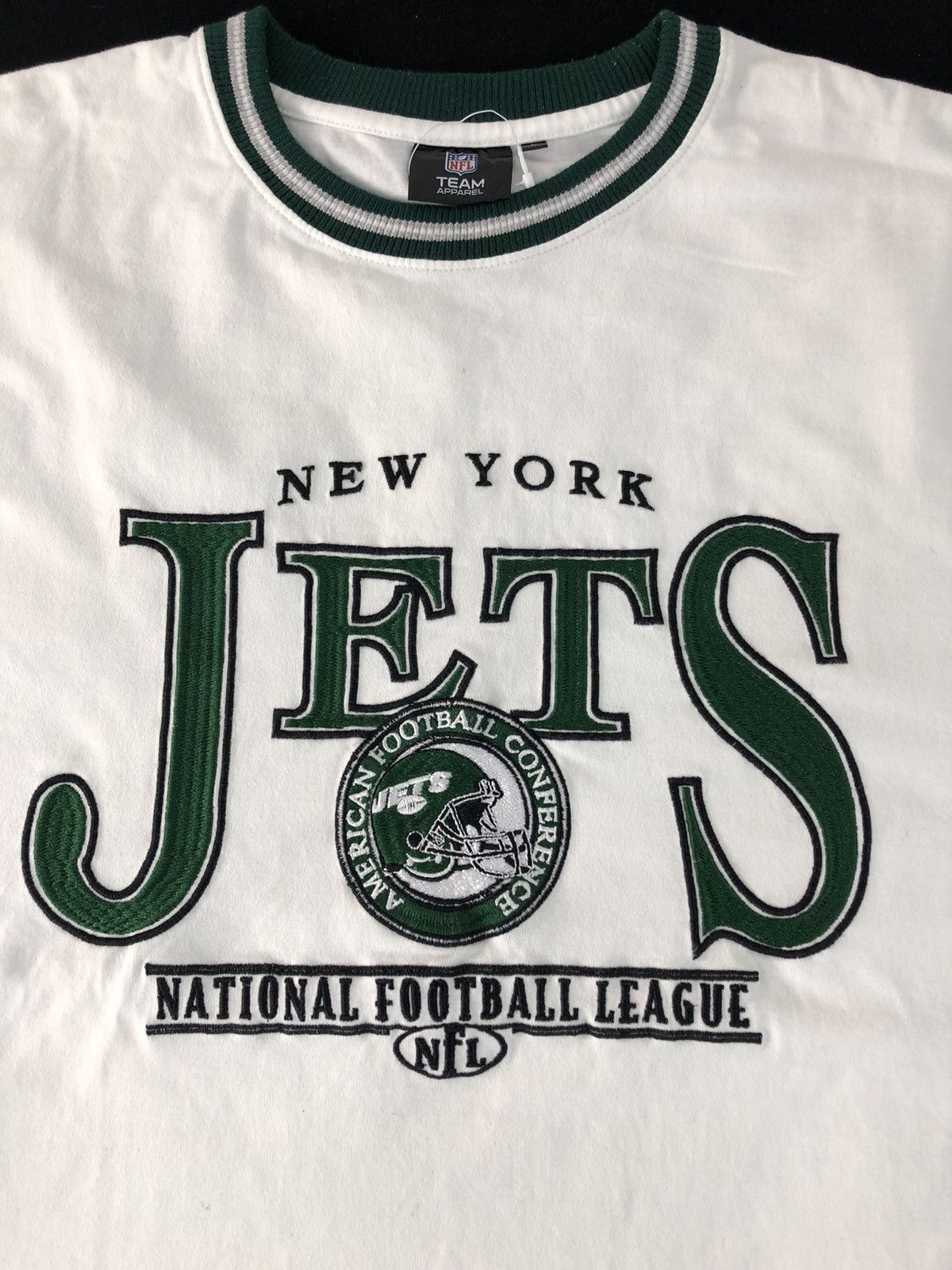 NFL NFL Team Apparel New York Jets Spell Out Embroidery Logo Size US XL / EU 56 / 4 - 4 Thumbnail