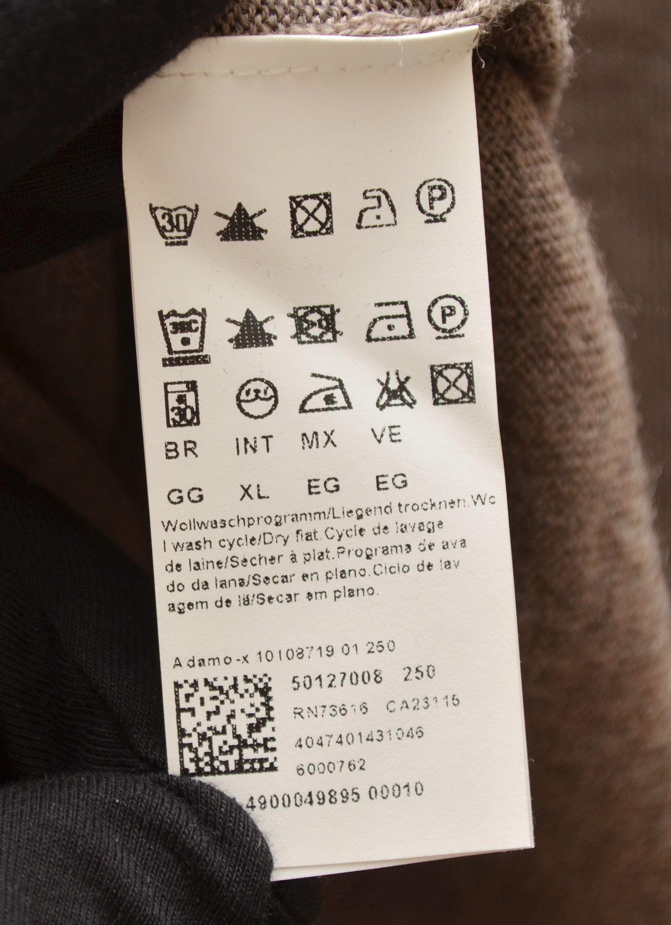 Designer × Hugo Boss Hugo Boss Brown Lana Wool crew neck brown sweater Slim Fit Size US XL / EU 56 / 4 - 7 Thumbnail