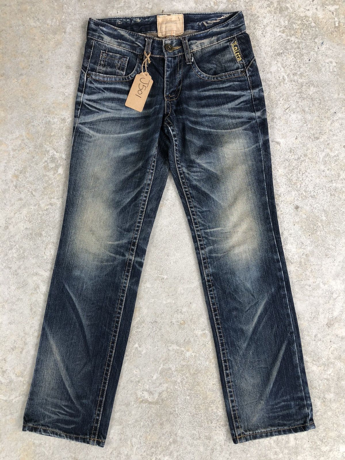 Japanese Brand Rare Yoshitomo Nara Lolita Skull Distressed Jeans Size US 30 / EU 46 - 3 Thumbnail