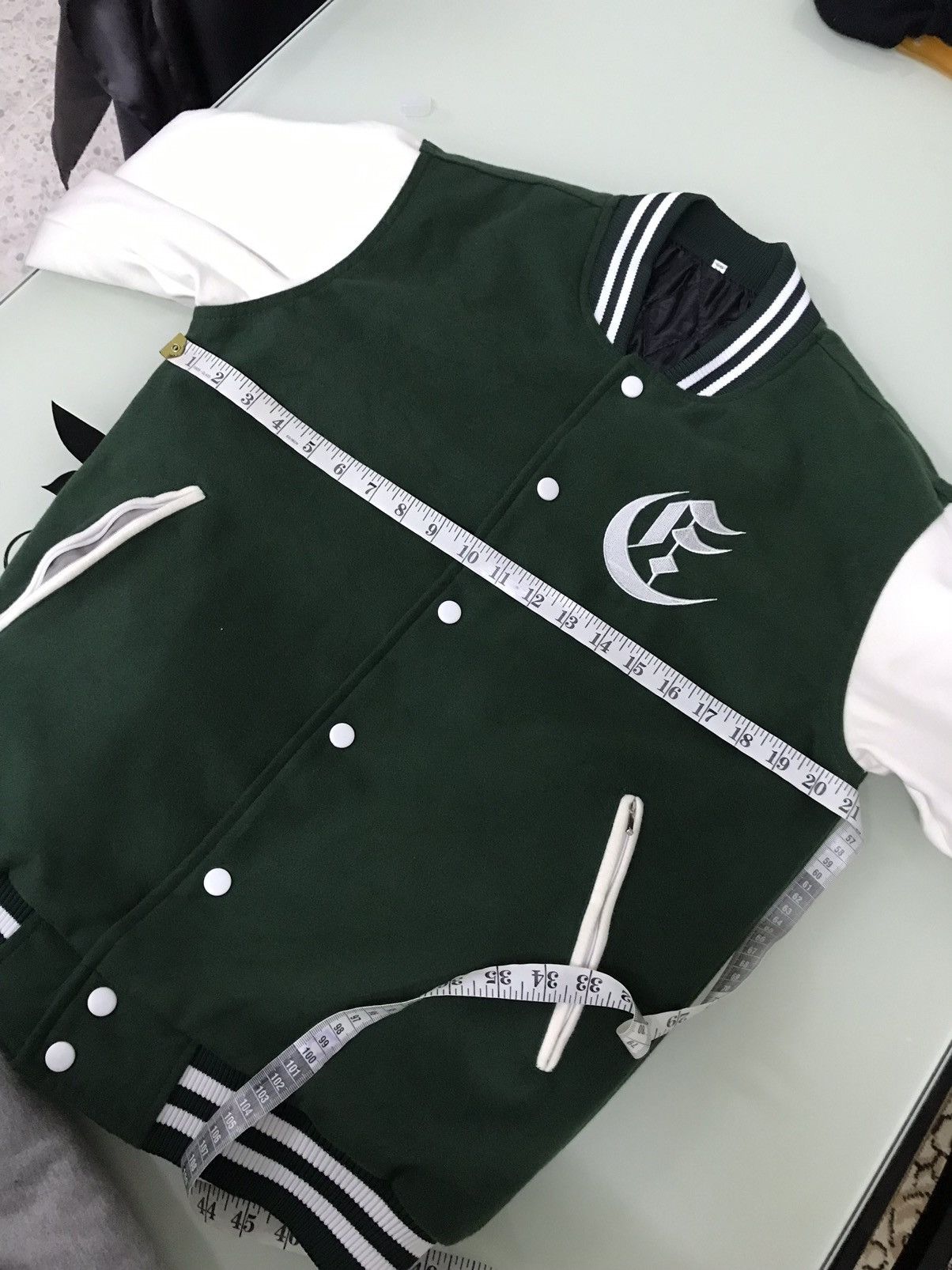Other Nice❗️Unknown Brand Minimalist Style Wool Varsity Jacket Size US M / EU 48-50 / 2 - 16 Thumbnail