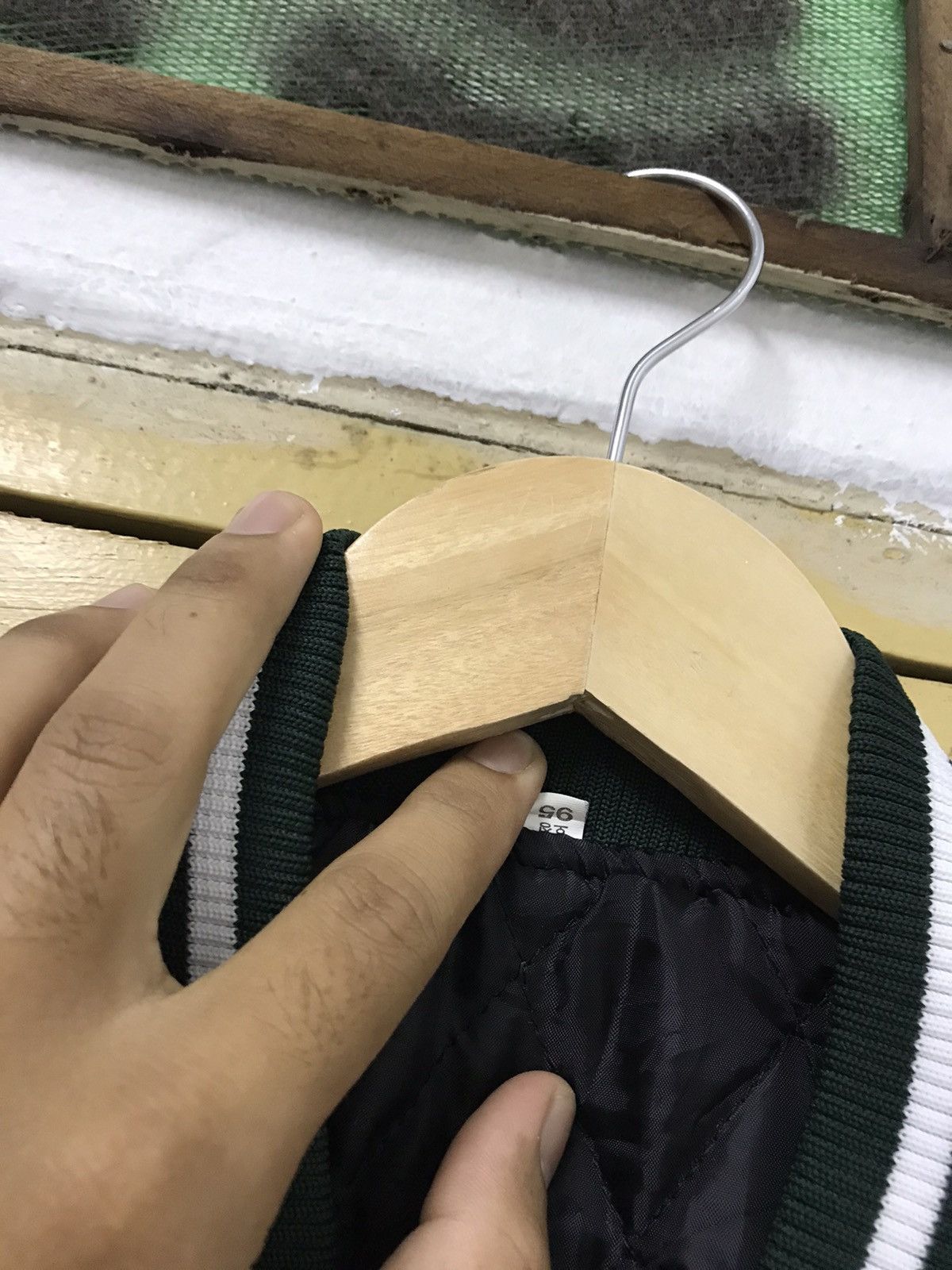 Other Nice❗️Unknown Brand Minimalist Style Wool Varsity Jacket Size US M / EU 48-50 / 2 - 11 Thumbnail