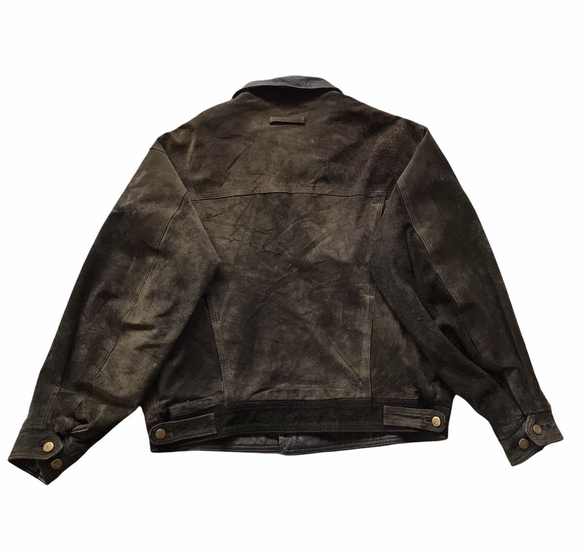 Vintage 🔥RARE🔥 VINTAGE MIKEBIRNIES TRUCKER LEATHER JACKET Size US L / EU 52-54 / 3 - 8 Thumbnail