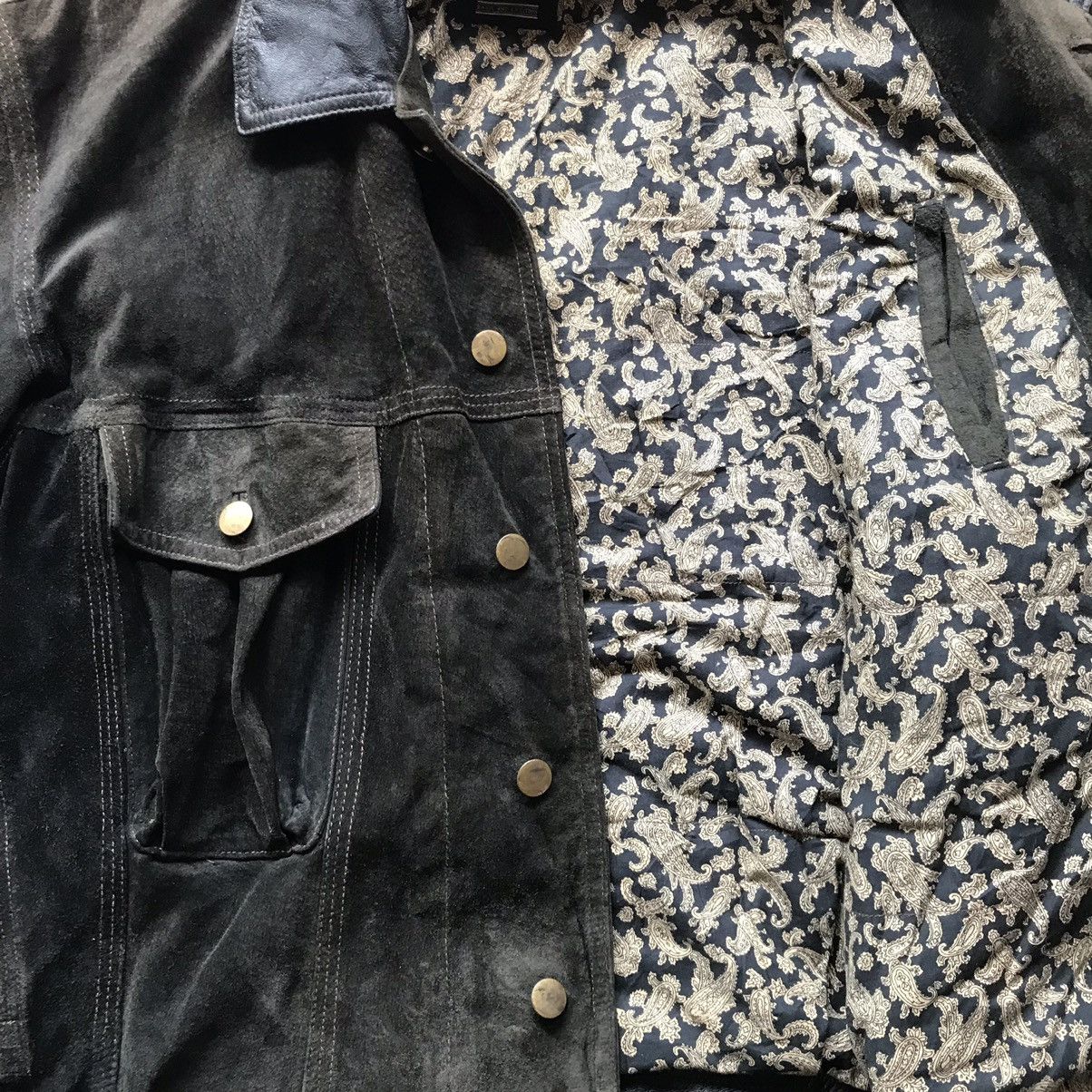 Vintage 🔥RARE🔥 VINTAGE MIKEBIRNIES TRUCKER LEATHER JACKET Size US L / EU 52-54 / 3 - 3 Thumbnail