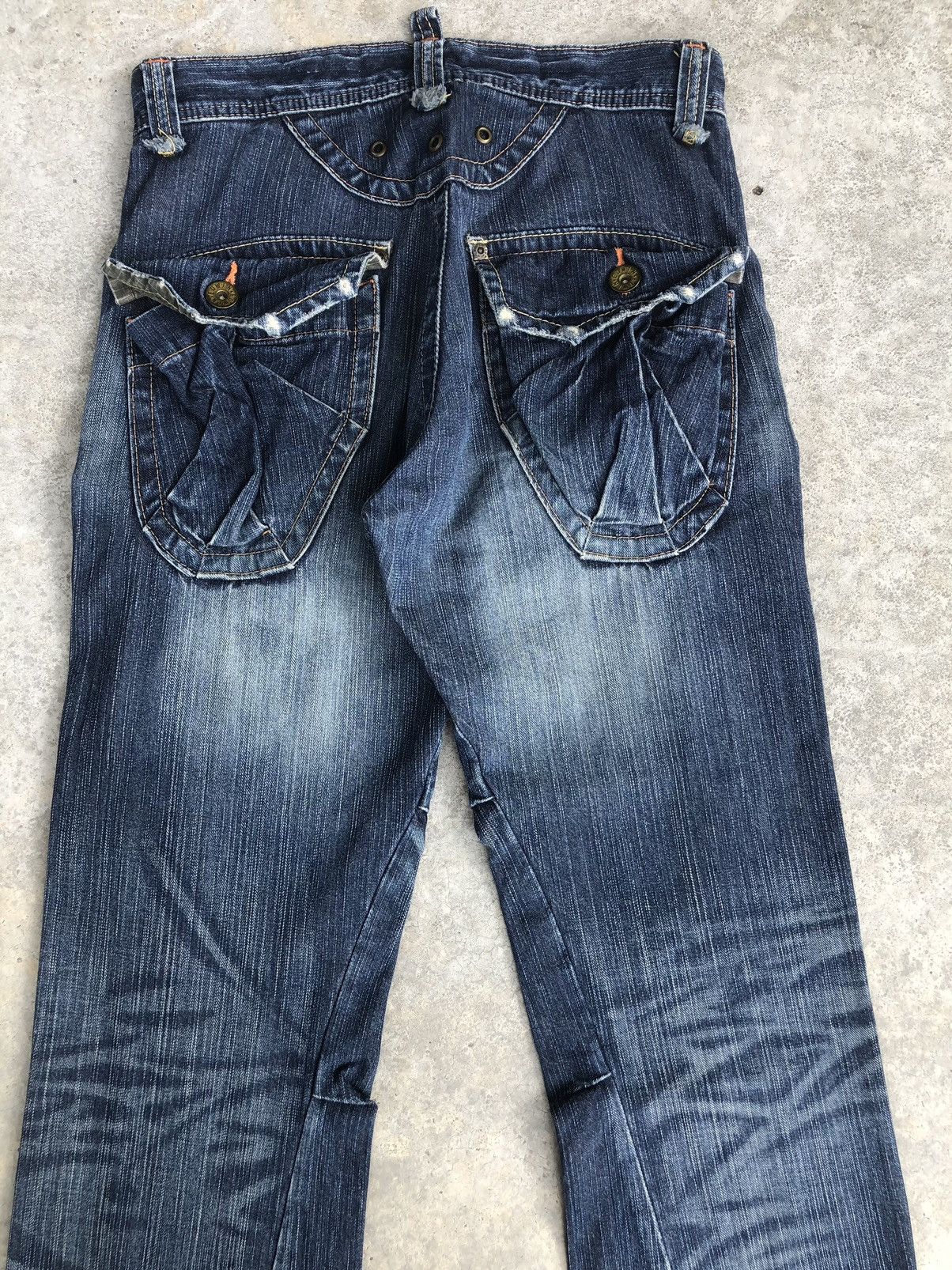 If Six Was Nine Japanese Edwin 503 Flared Jeans Cargo Pants Multipocket Size US 30 / EU 46 - 8 Thumbnail