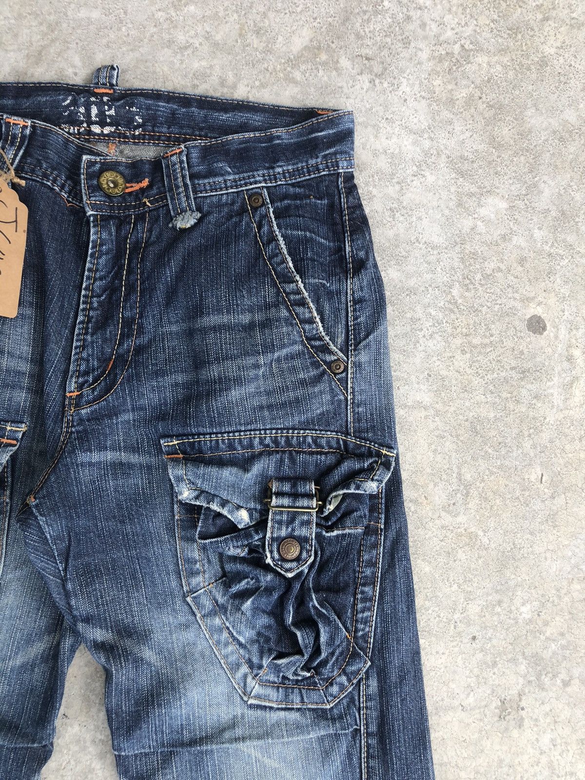 If Six Was Nine Japanese Edwin 503 Flared Jeans Cargo Pants Multipocket Size US 30 / EU 46 - 5 Thumbnail