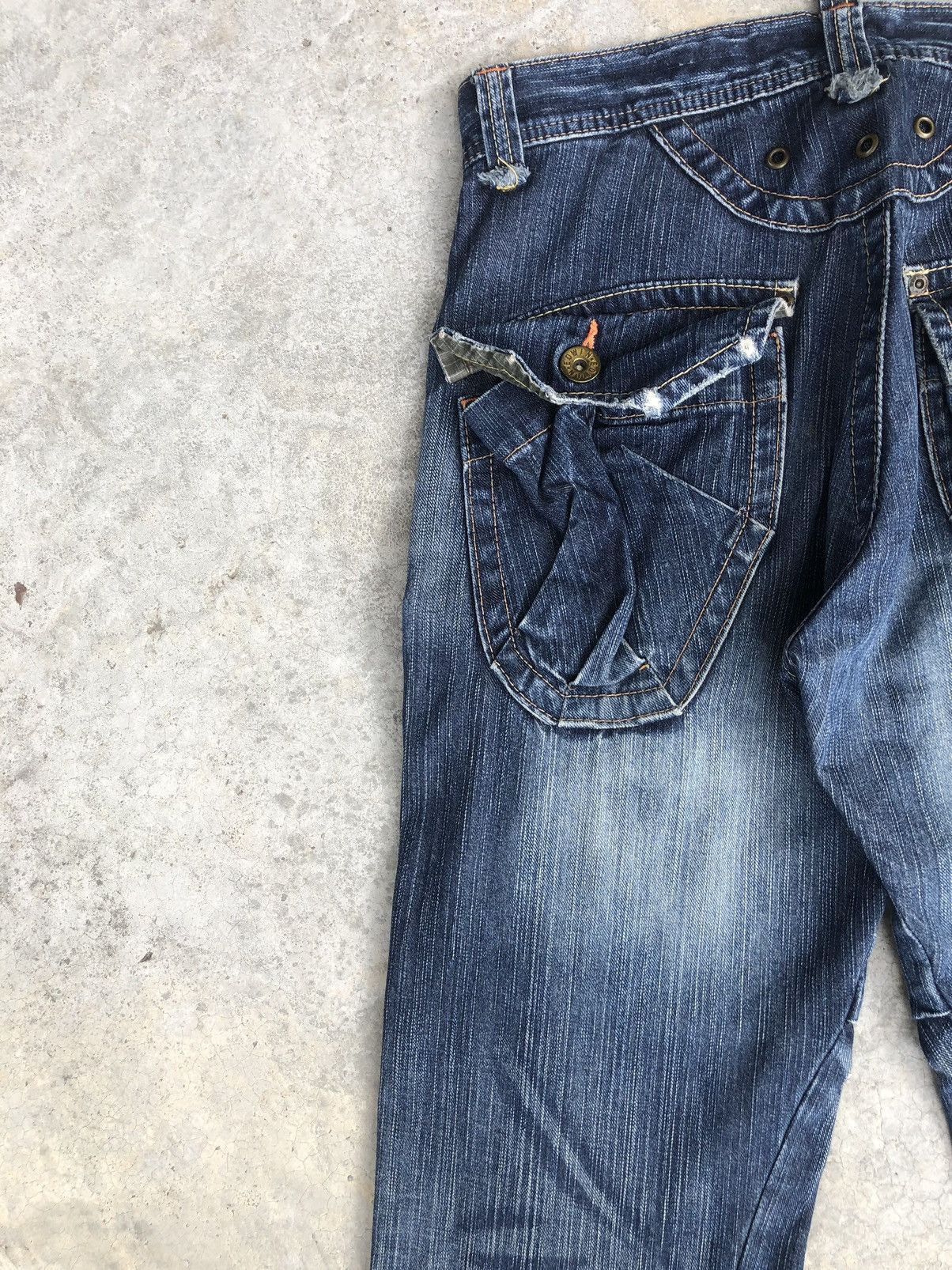 If Six Was Nine Japanese Edwin 503 Flared Jeans Cargo Pants Multipocket Size US 30 / EU 46 - 9 Thumbnail
