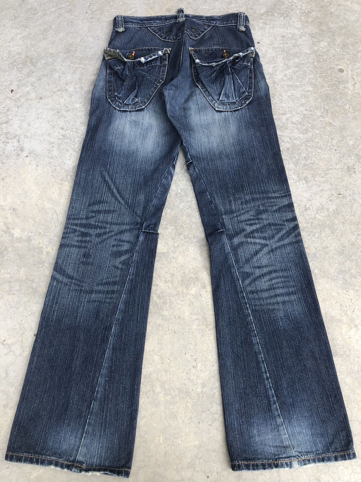 If Six Was Nine Japanese Edwin 503 Flared Jeans Cargo Pants Multipocket Size US 30 / EU 46 - 2 Thumbnail