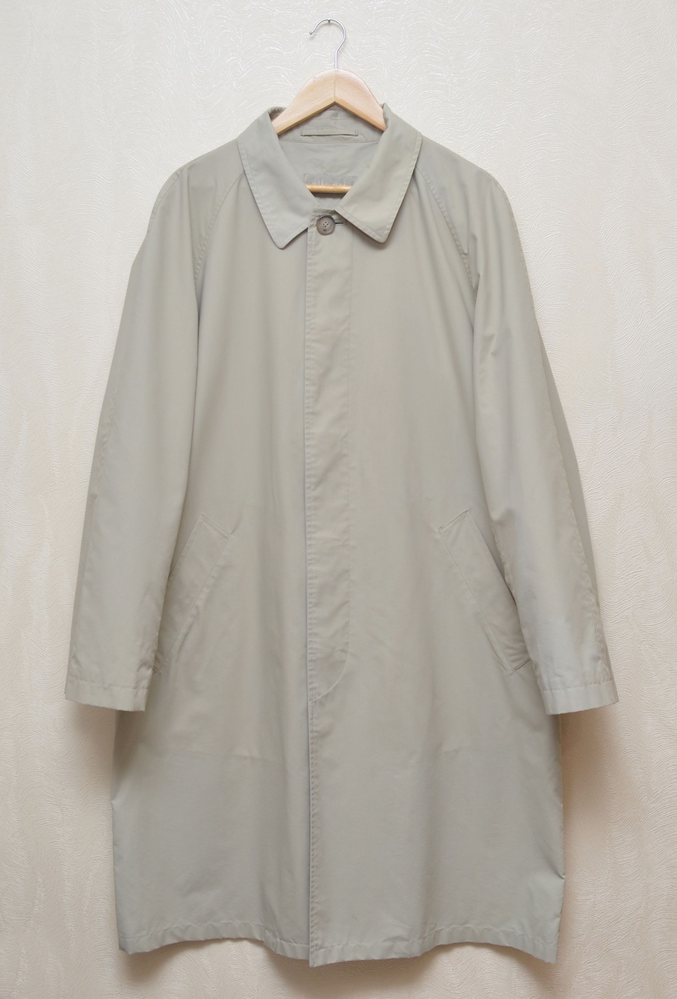 image of Allegri Nylon Cotton Waterproof Cream Coat Size 50 / L, Men's