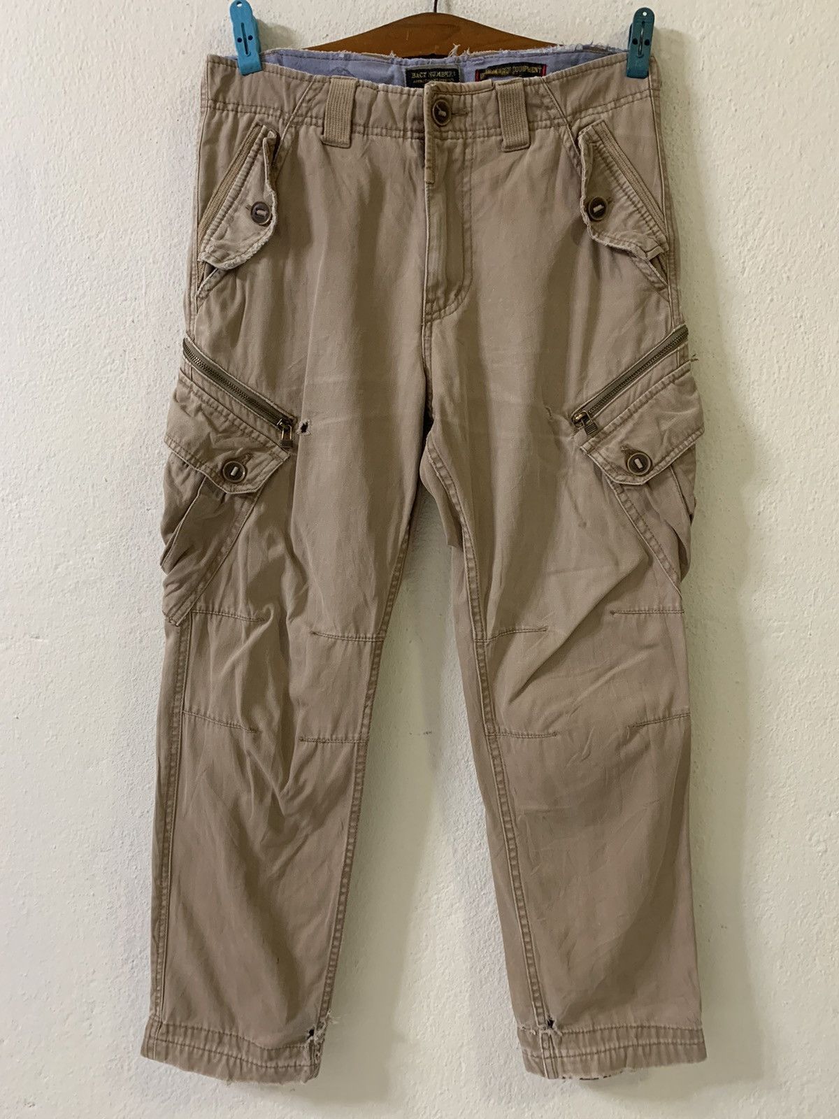 image of Back Number Up Armored Cargo Pants Multipocket Pants in Brown, Men's (Size 33)