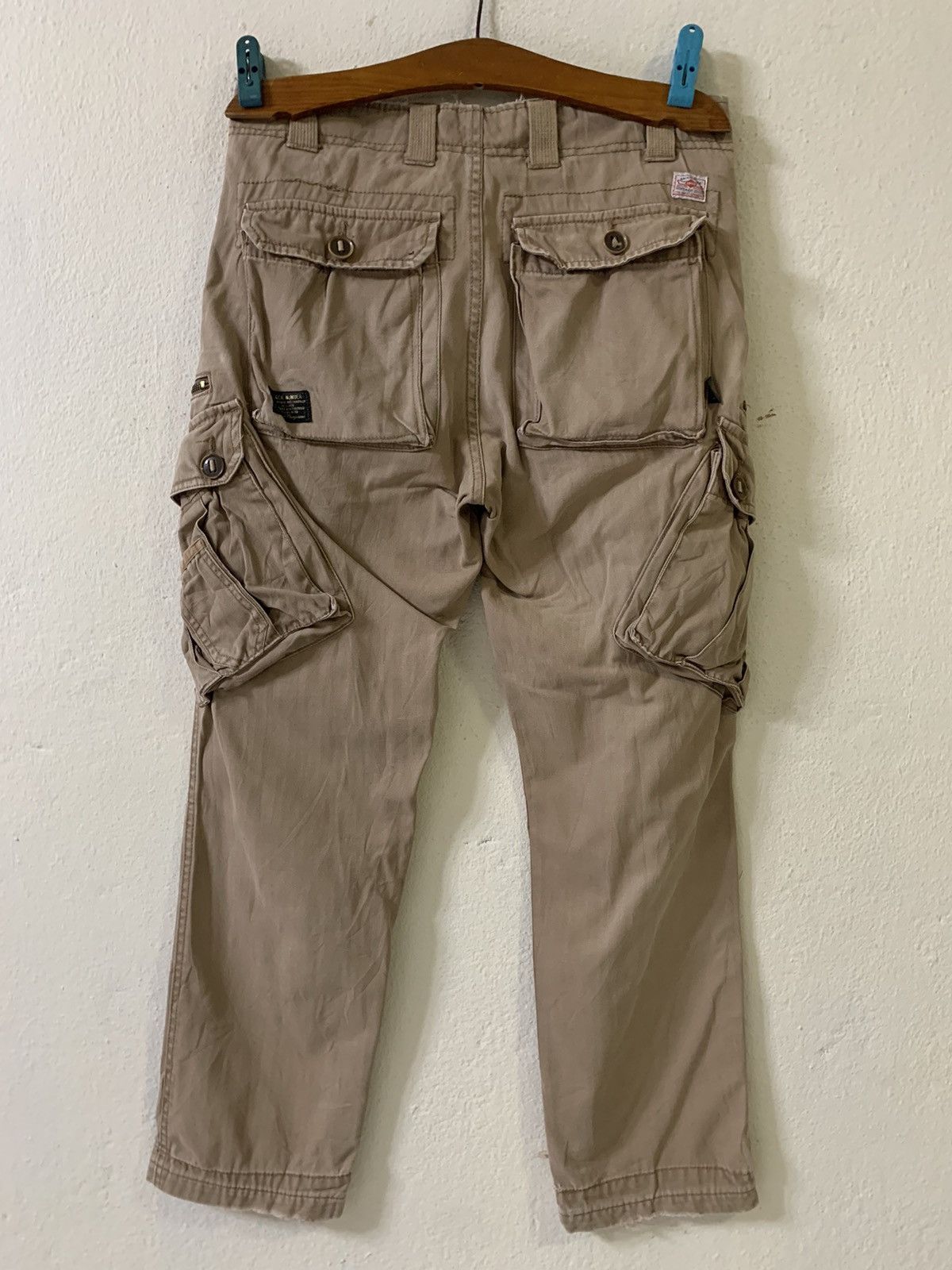 Japanese Brand Back Number Up Armored Cargo Pants Multipocket Pants Size US 33 - 4 Thumbnail
