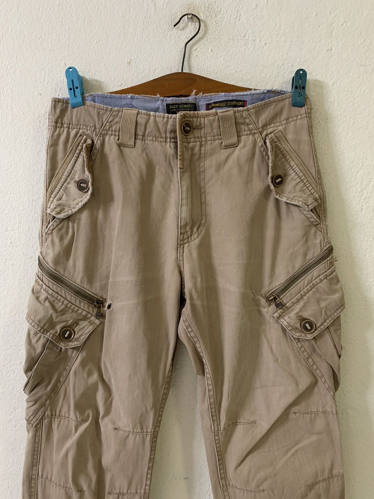 Japanese Brand Back Number Up Armored Cargo Pants Multipocket Pants Size US 33 - 3 Thumbnail