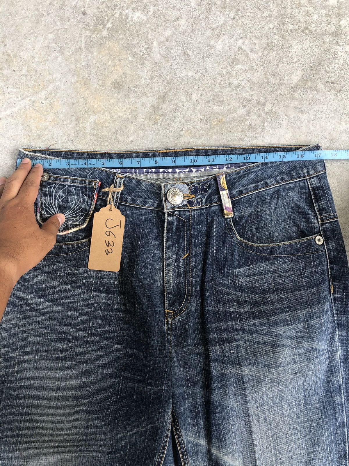 Japanese Brand Japanese Big Train Embroidered Jeans Size US 34 / EU 50 - 16 Thumbnail