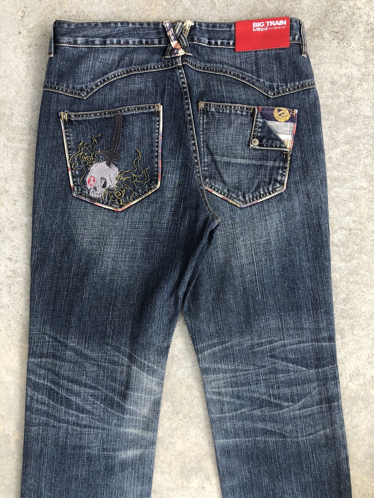 Japanese Brand Japanese Big Train Embroidered Jeans Size US 34 / EU 50 - 8 Thumbnail