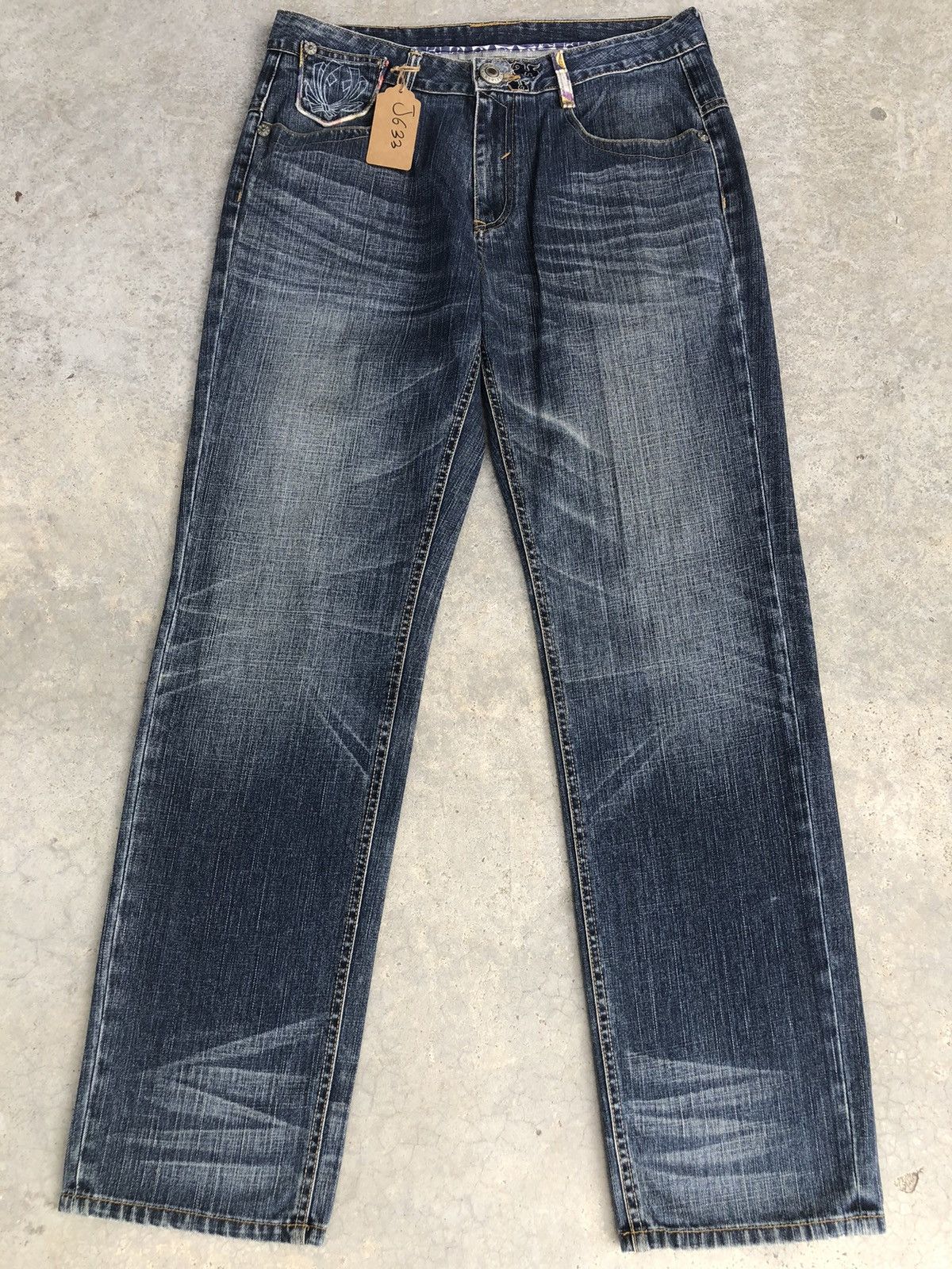 Japanese Brand Japanese Big Train Embroidered Jeans Size US 34 / EU 50 - 2 Thumbnail