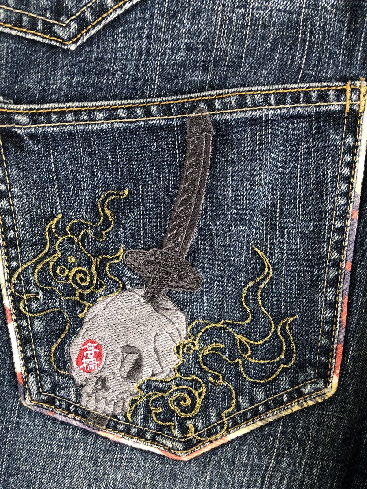 Japanese Brand Japanese Big Train Embroidered Jeans Size US 34 / EU 50 - 14 Thumbnail