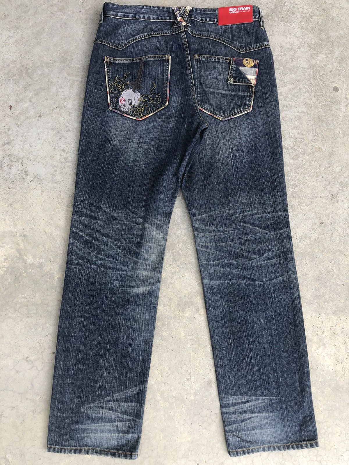 Japanese Brand Japanese Big Train Embroidered Jeans Size US 34 / EU 50 - 1 Thumbnail