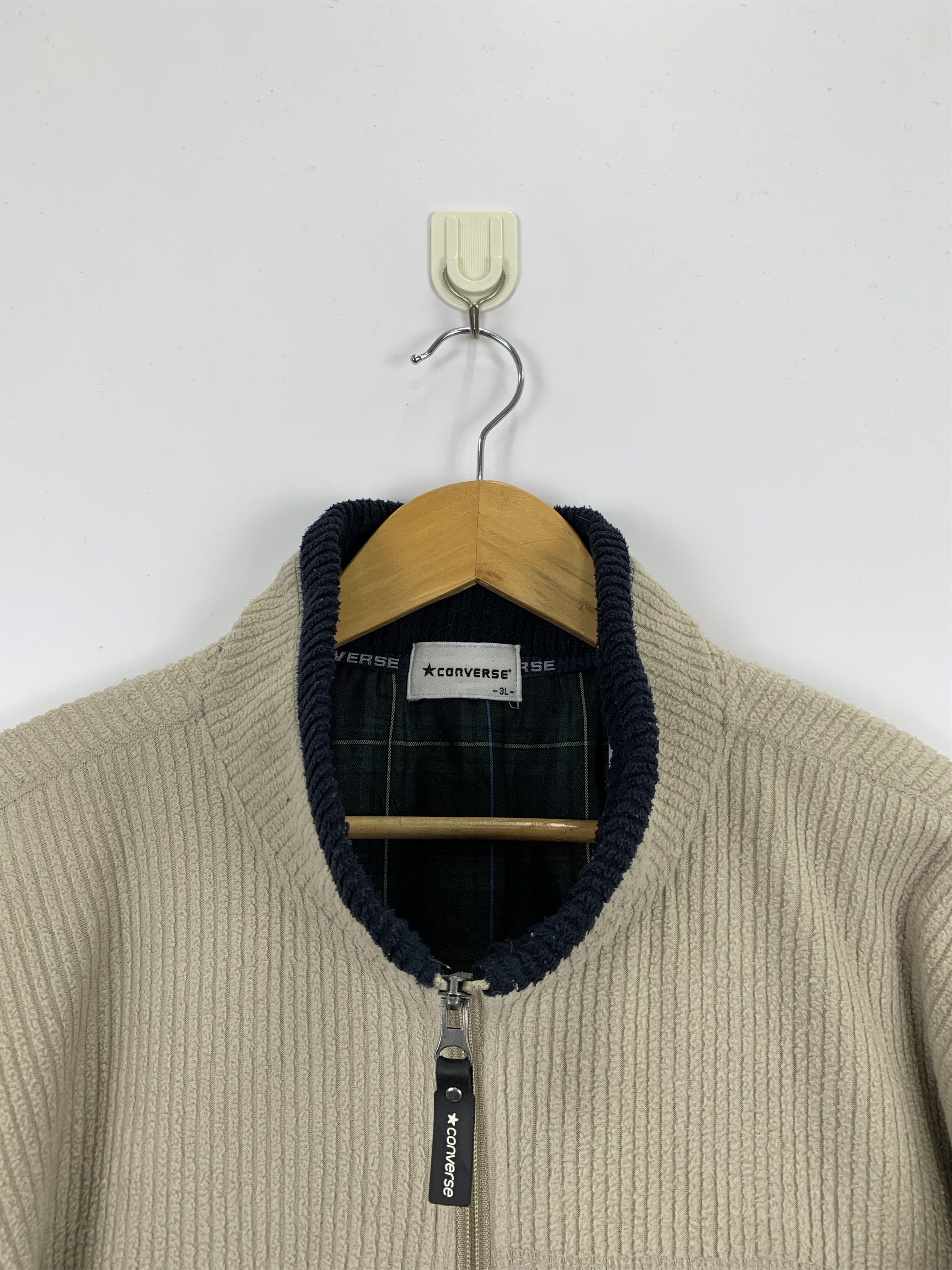 Converse × Vintage Vintage Converse Bomber Fleece Jacket Size US XXL / EU 58 / 5 - 9 Thumbnail