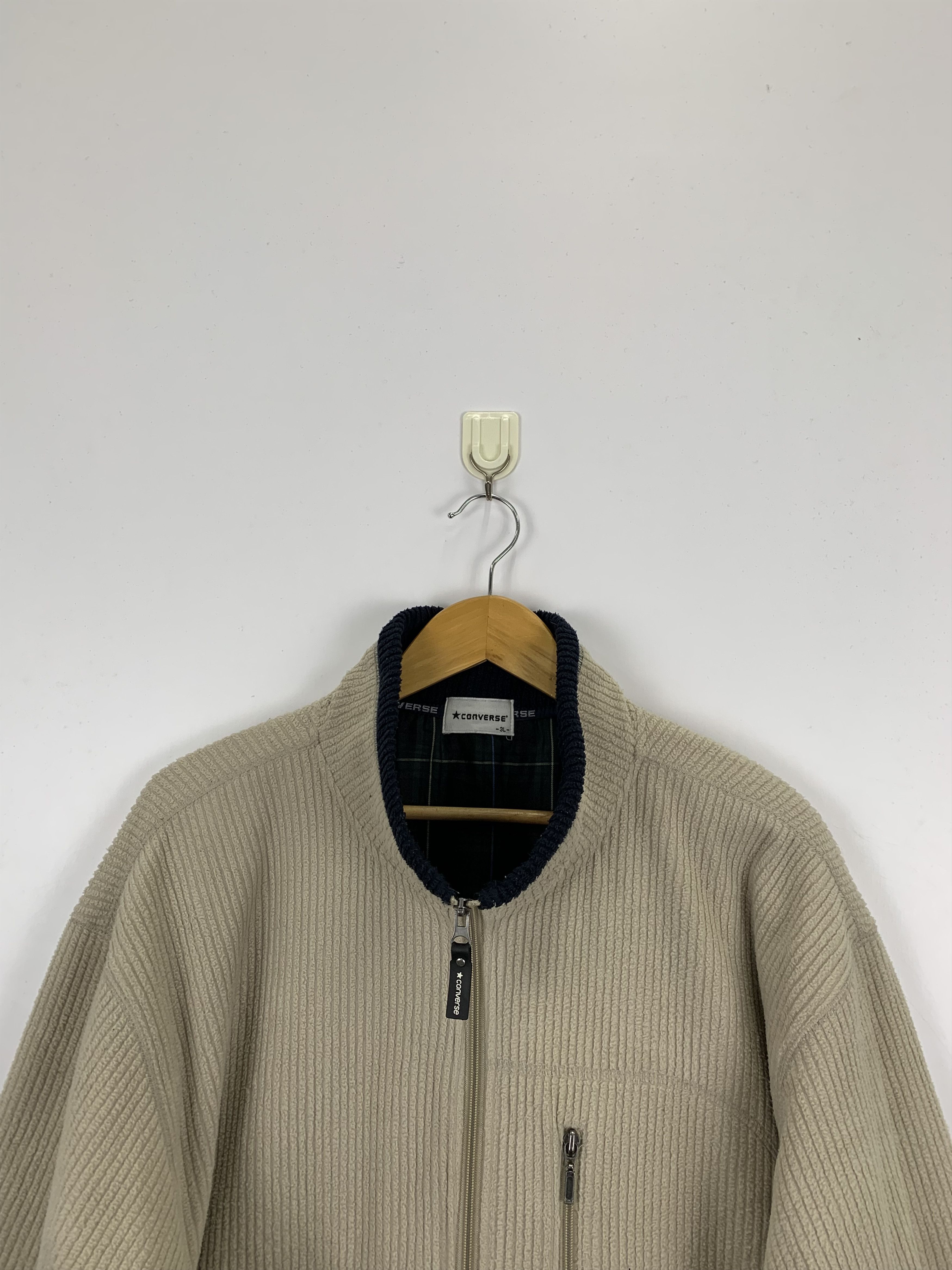 Converse × Vintage Vintage Converse Bomber Fleece Jacket Size US XXL / EU 58 / 5 - 2 Thumbnail
