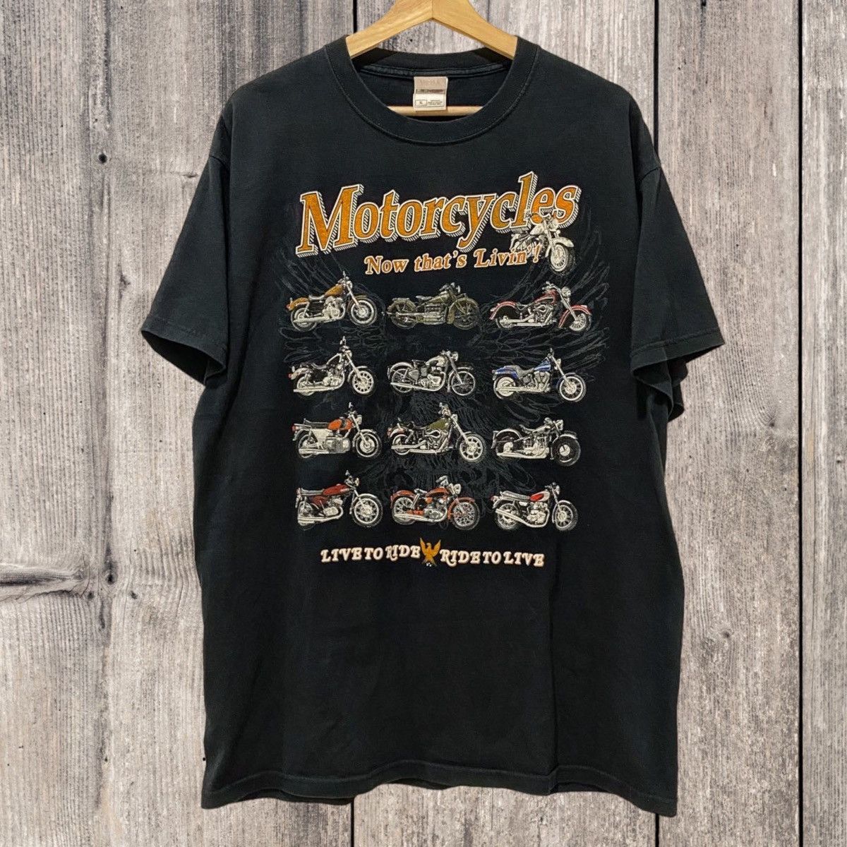 Vintage Vintage 2002 Biker Tee – Motorcycle(DDP / No Import Fees) Size US XL / EU 56 / 4 - 1 Thumbnail