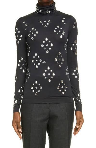 Dries Van Noten Heyser Jewel Turtleneck T-Shirt Size S / US 4 / IT 40 - 5 Thumbnail