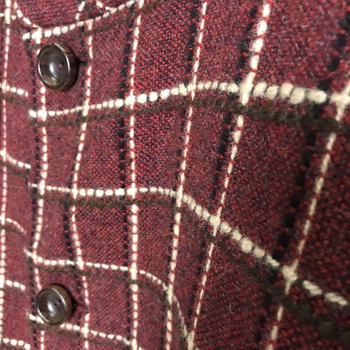 Japanese Brand Boro sashiko narogi kimono wool jacket button up Size US L / EU 52-54 / 3 - 10 Thumbnail