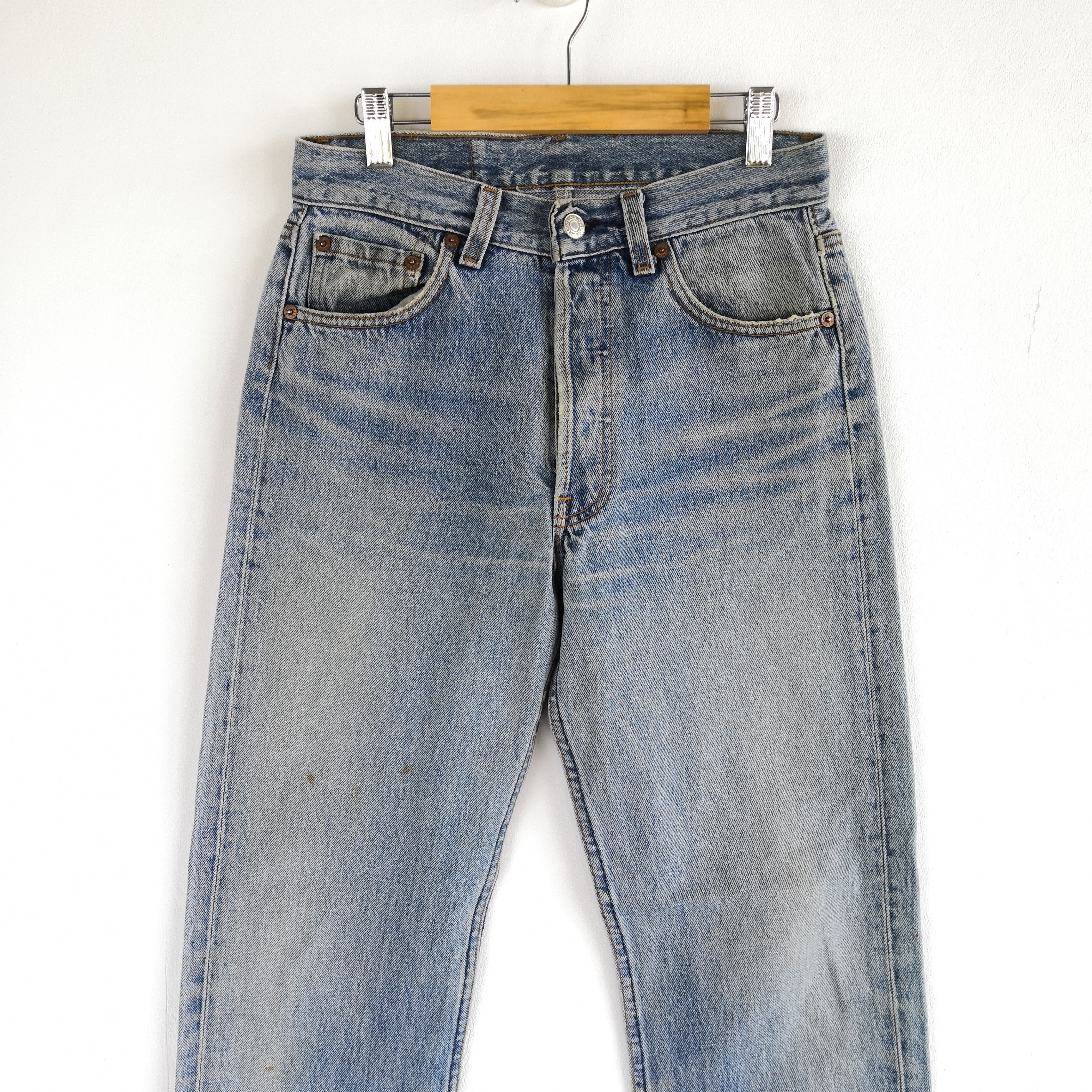 Levi's Vintage 70s Levis 501 Jeans Faded Released Hem Levis Denim Size 26" / US 2 / IT 38 - 5 Thumbnail