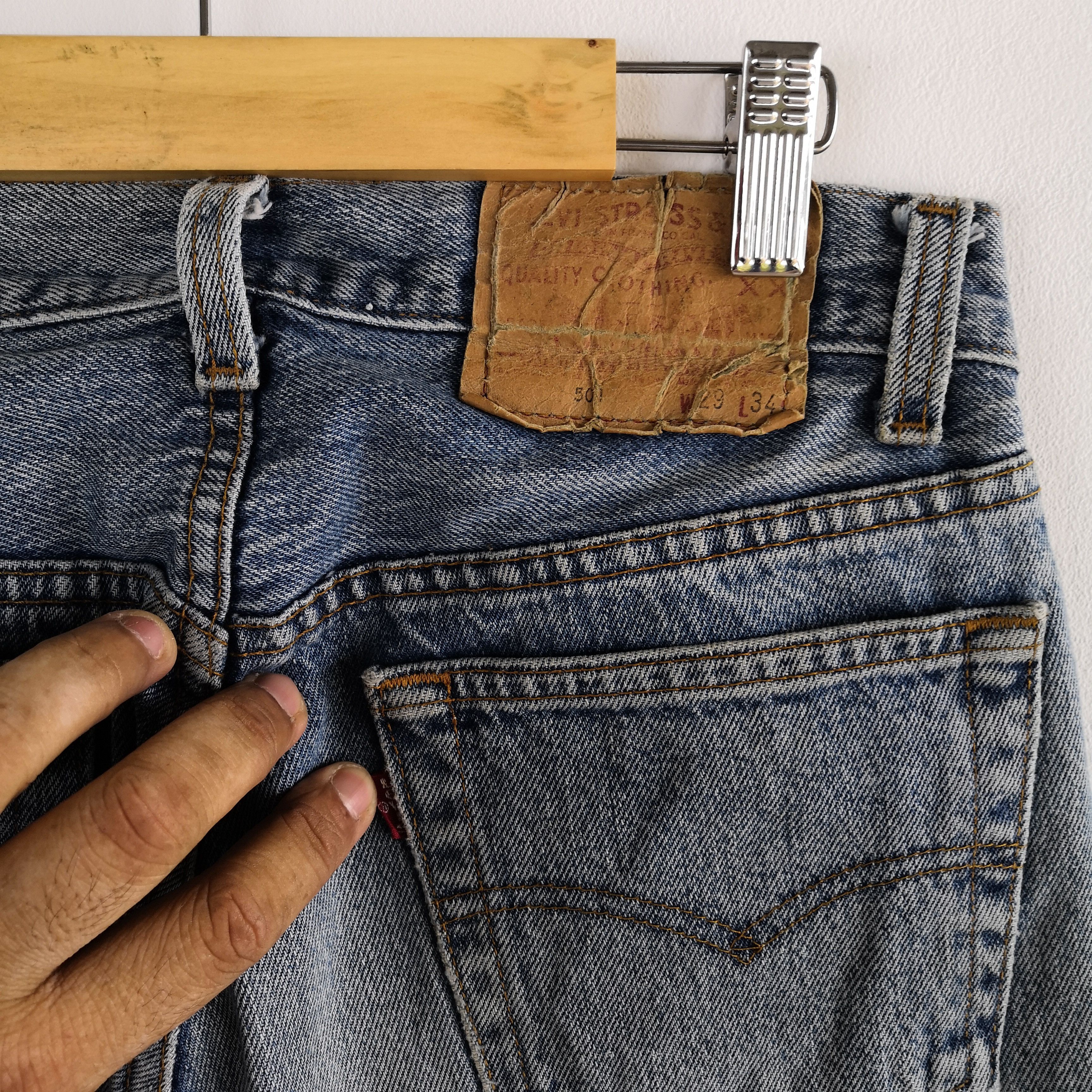 Levi's Vintage 70s Levis 501 Jeans Faded Released Hem Levis Denim Size 26" / US 2 / IT 38 - 7 Thumbnail