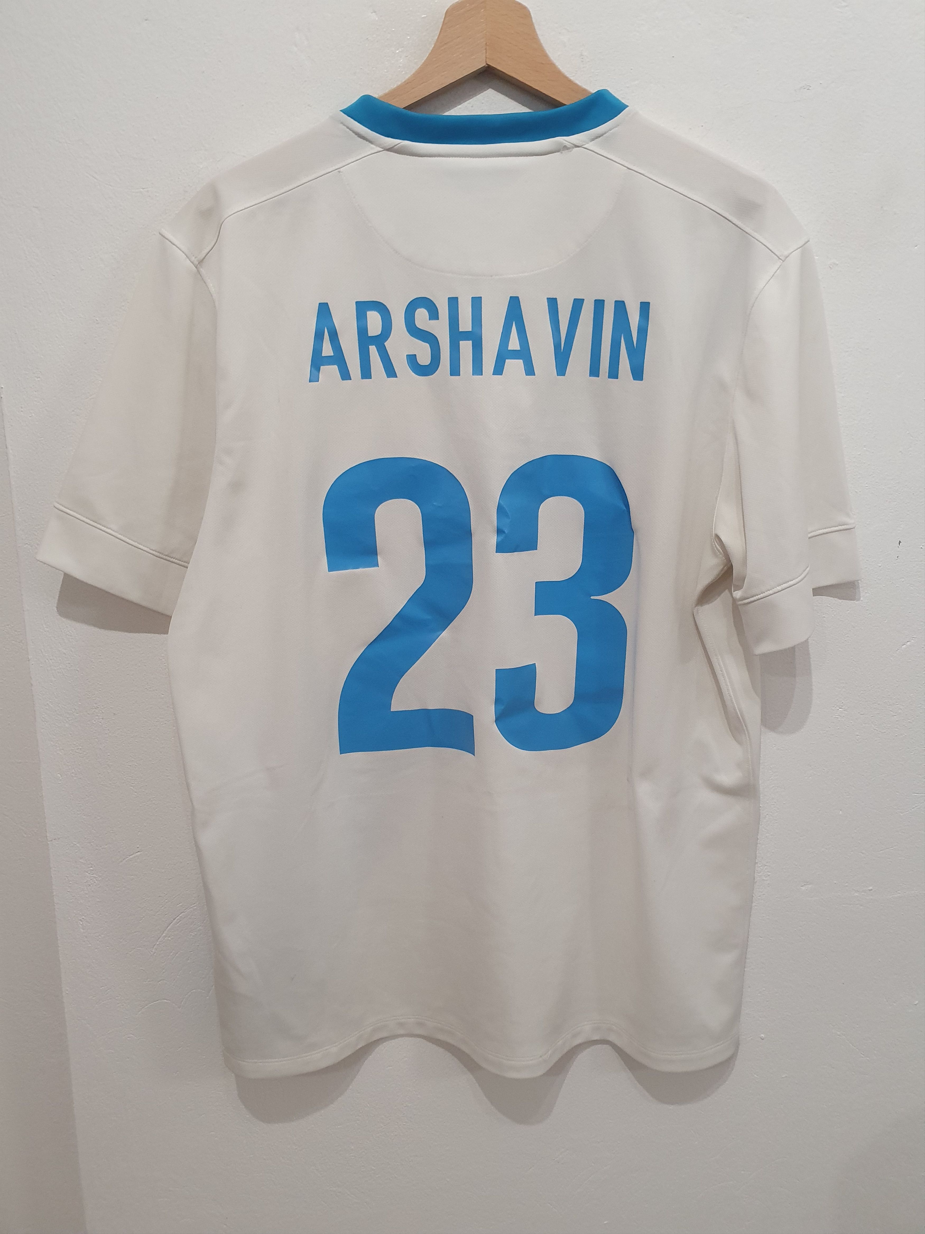 image of Arshavin Zenit St Petersburg Nike 2014 Size L Shirt Jersey in White, Men's