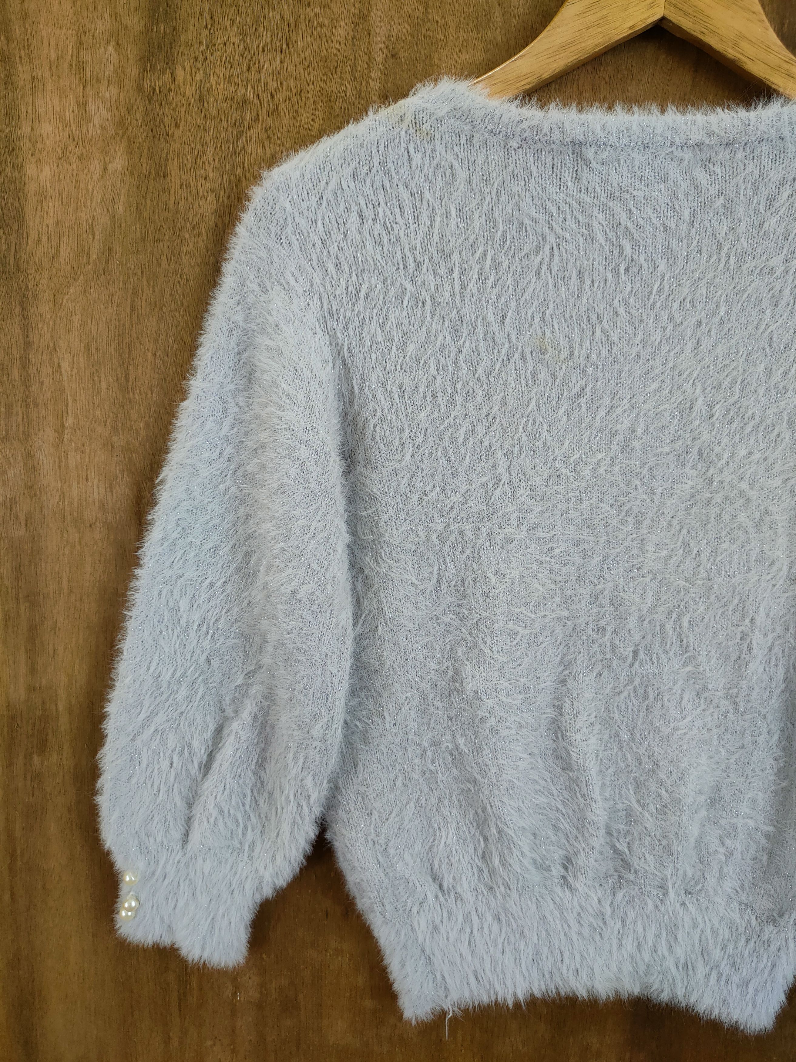 Homespun Knitwear D Laisse Passe mohair fur shag shaggy knitwear #46-981 Size XS / US 0-2 / IT 36-38 - 10 Thumbnail
