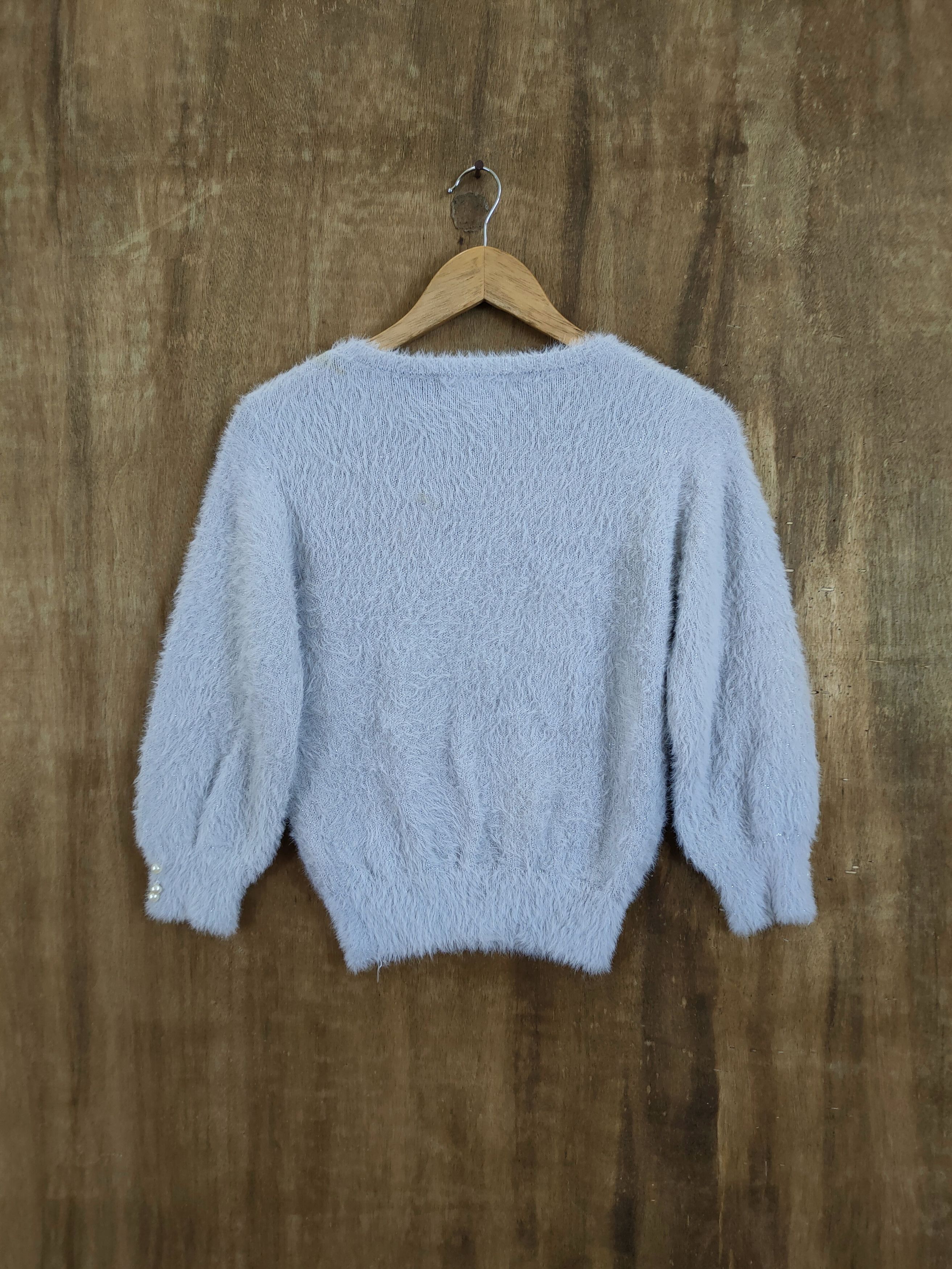 Homespun Knitwear D Laisse Passe mohair fur shag shaggy knitwear #46-981 Size XS / US 0-2 / IT 36-38 - 9 Thumbnail