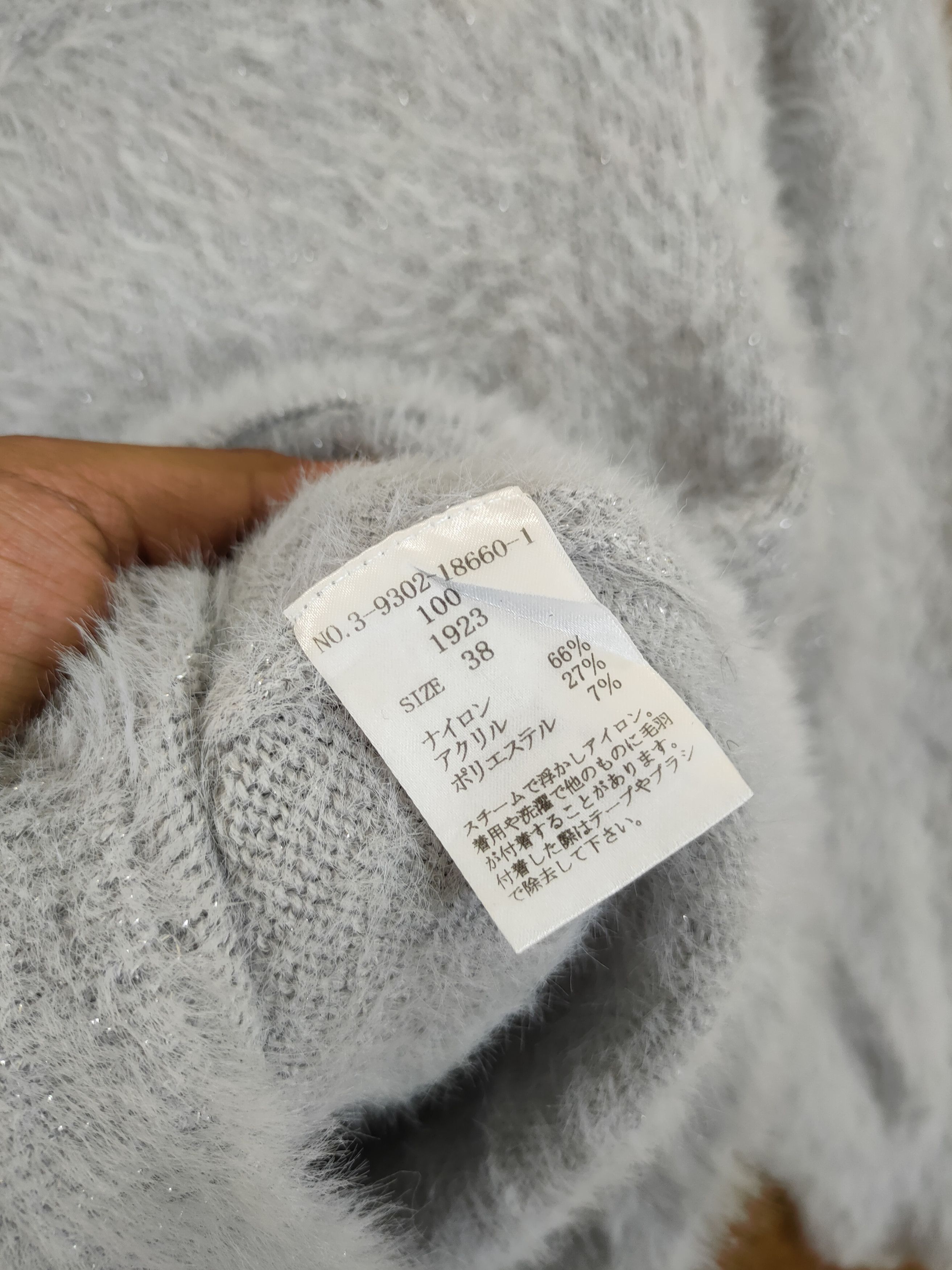 Homespun Knitwear D Laisse Passe mohair fur shag shaggy knitwear #46-981 Size XS / US 0-2 / IT 36-38 - 8 Thumbnail