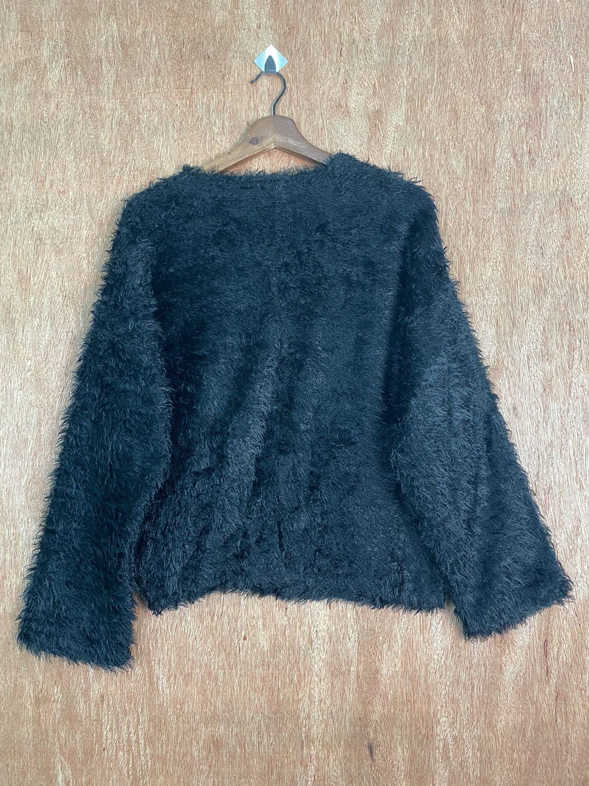 Homespun Knitwear × Other DL Zara Black Shag Shaggy Fur Mohair Knitwear #B619 Size S / US 4 / IT 40 - 6 Thumbnail